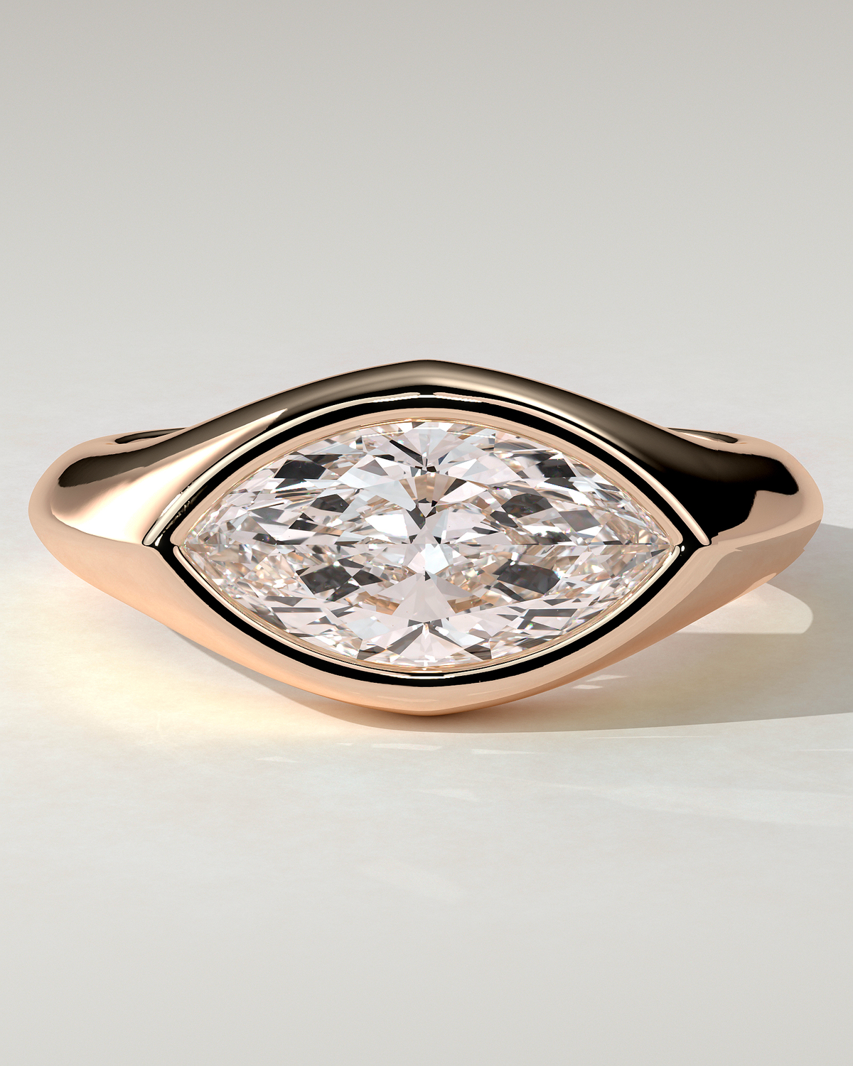 Angie Bezel Marquise Ring