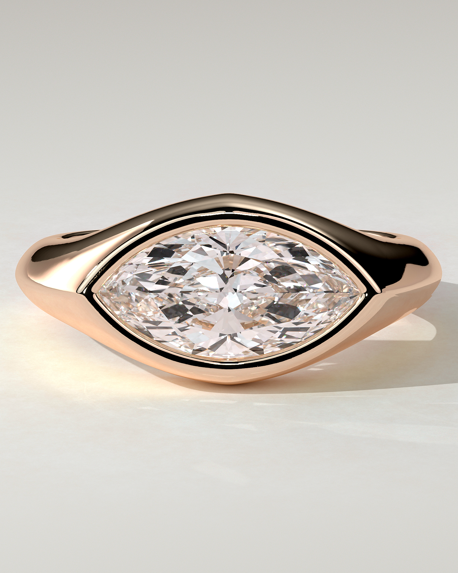 Angie Bezel Marquise Ring
