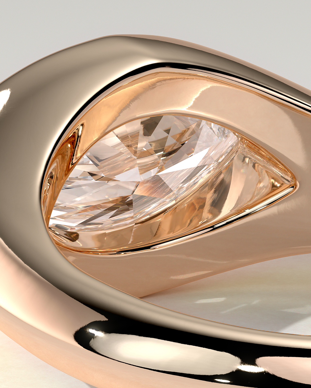 Angie Bezel Marquise Ring