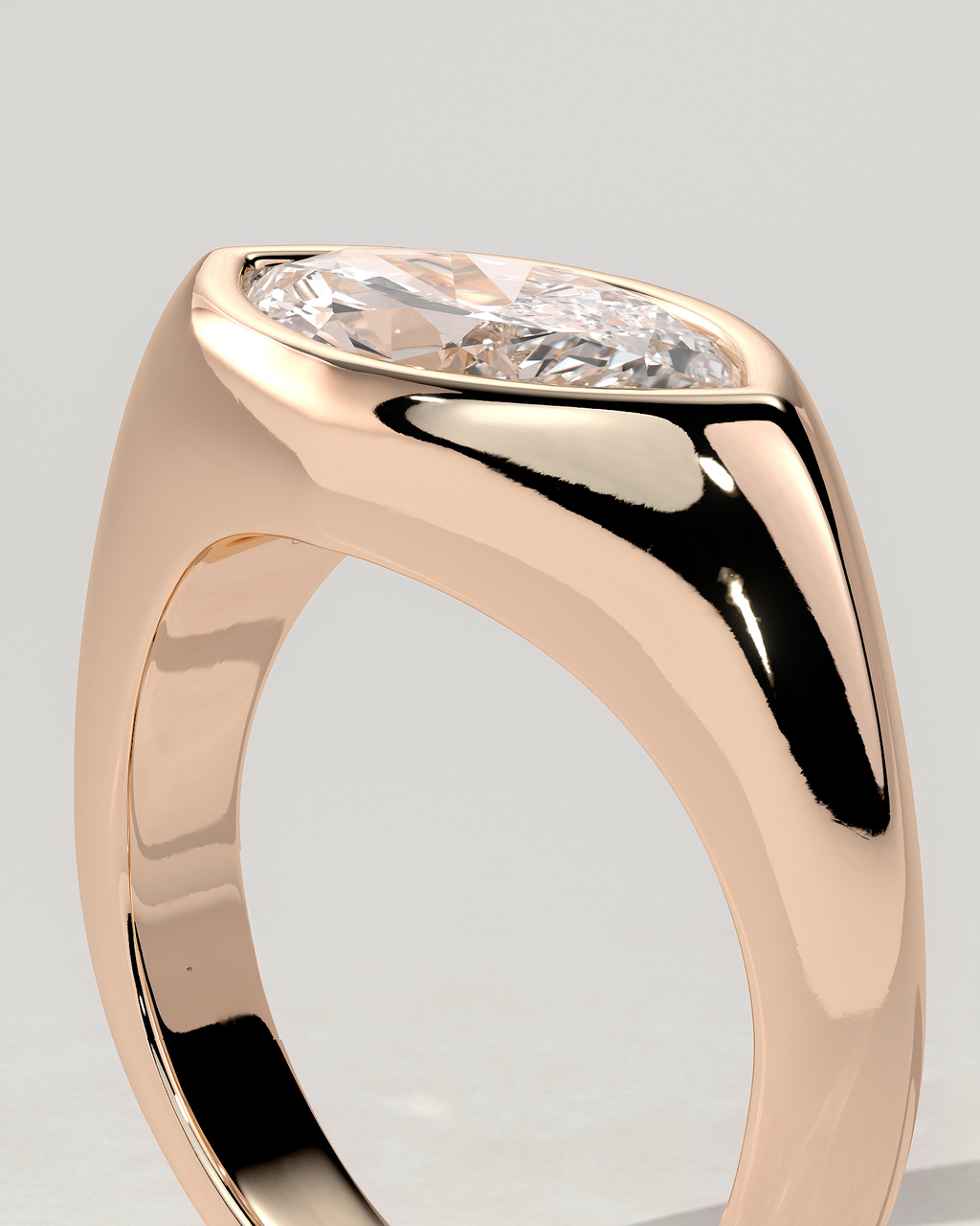 Angie Bezel Marquise Ring