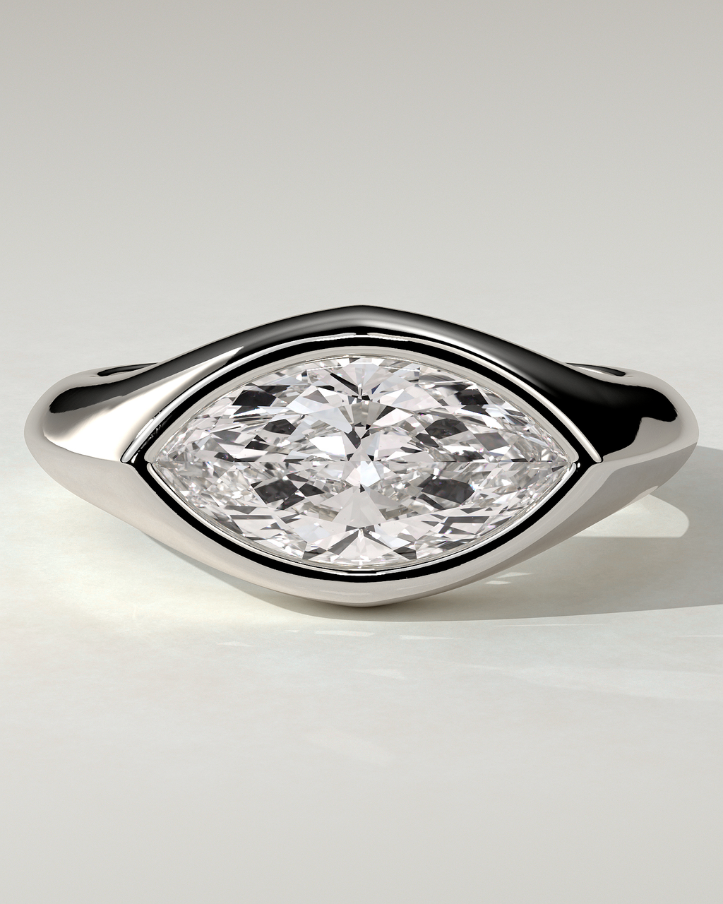 Angie Bezel Marquise Ring
