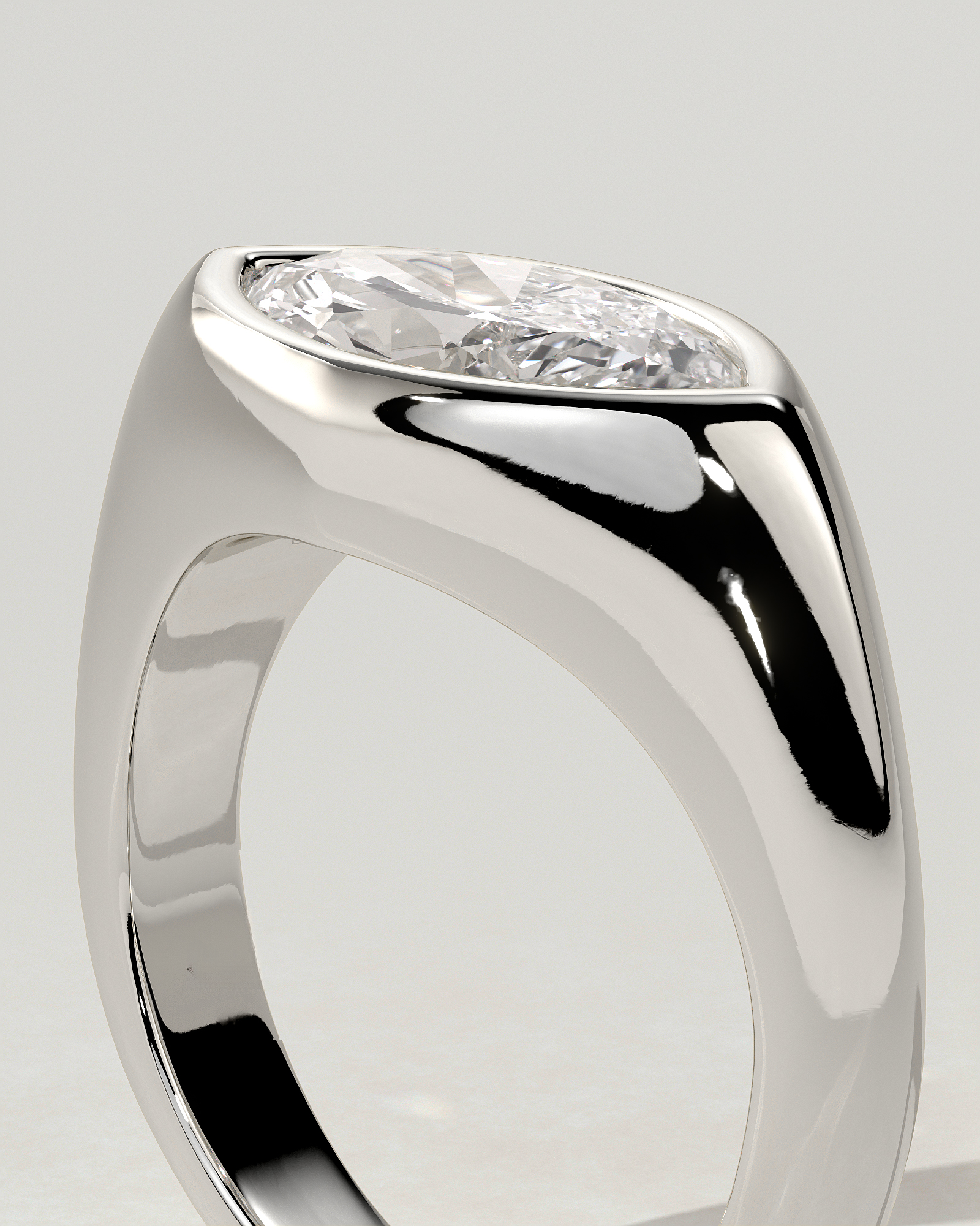 Angie Bezel Marquise Ring