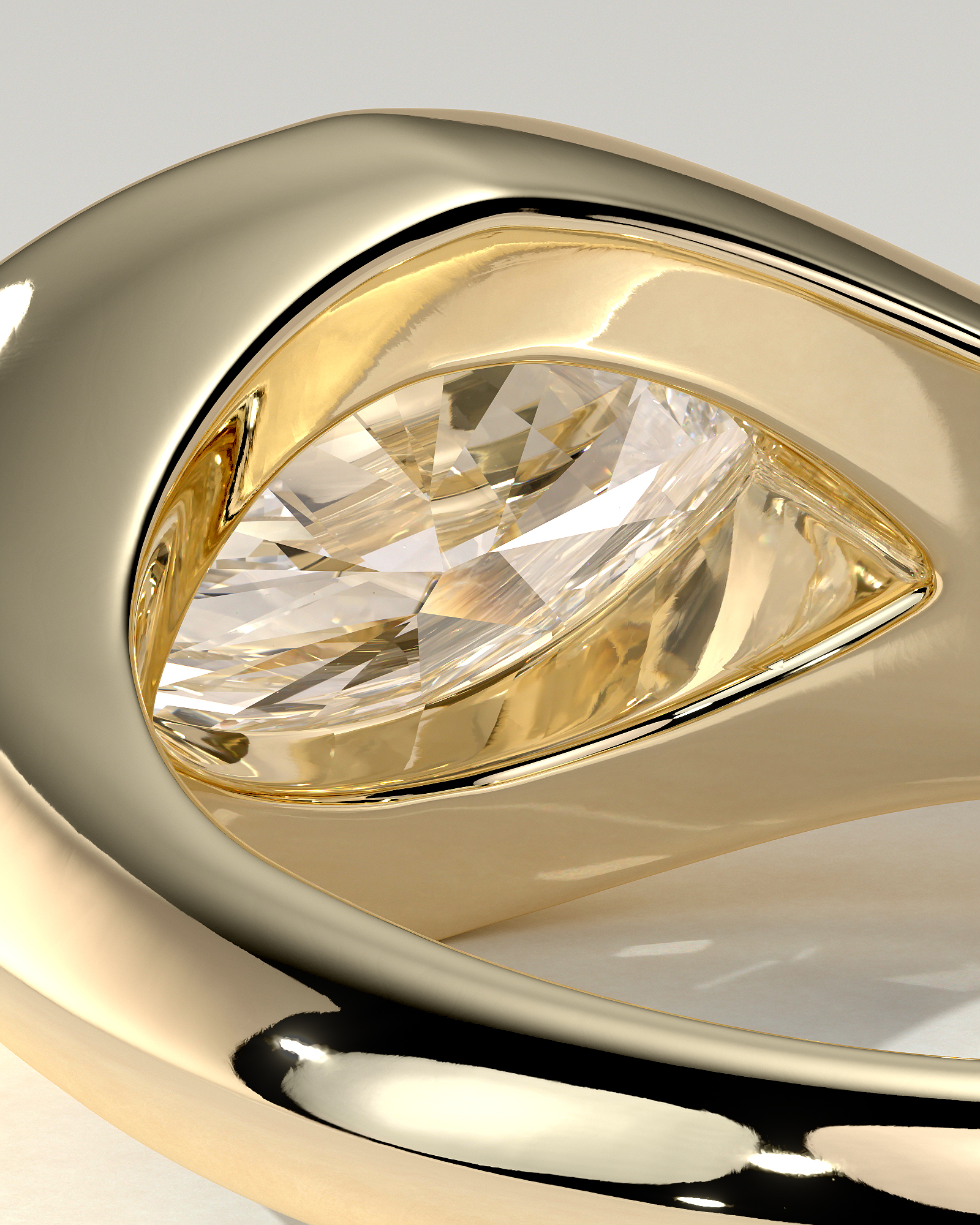 Angie Bezel Marquise Ring