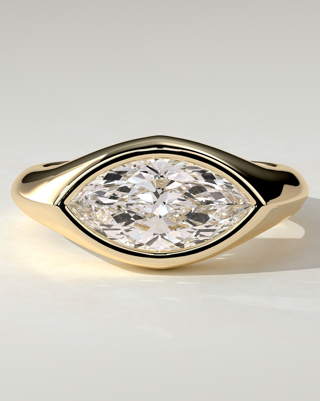 Angie Bezel Marquise Ring