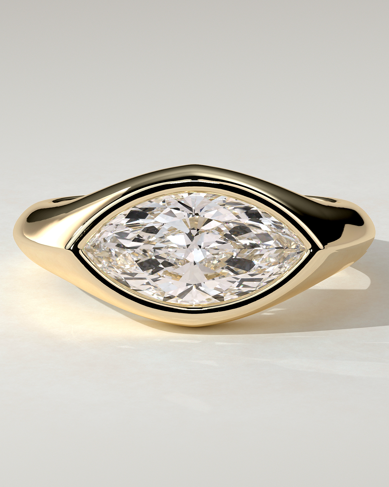 Angie Bezel Marquise Ring