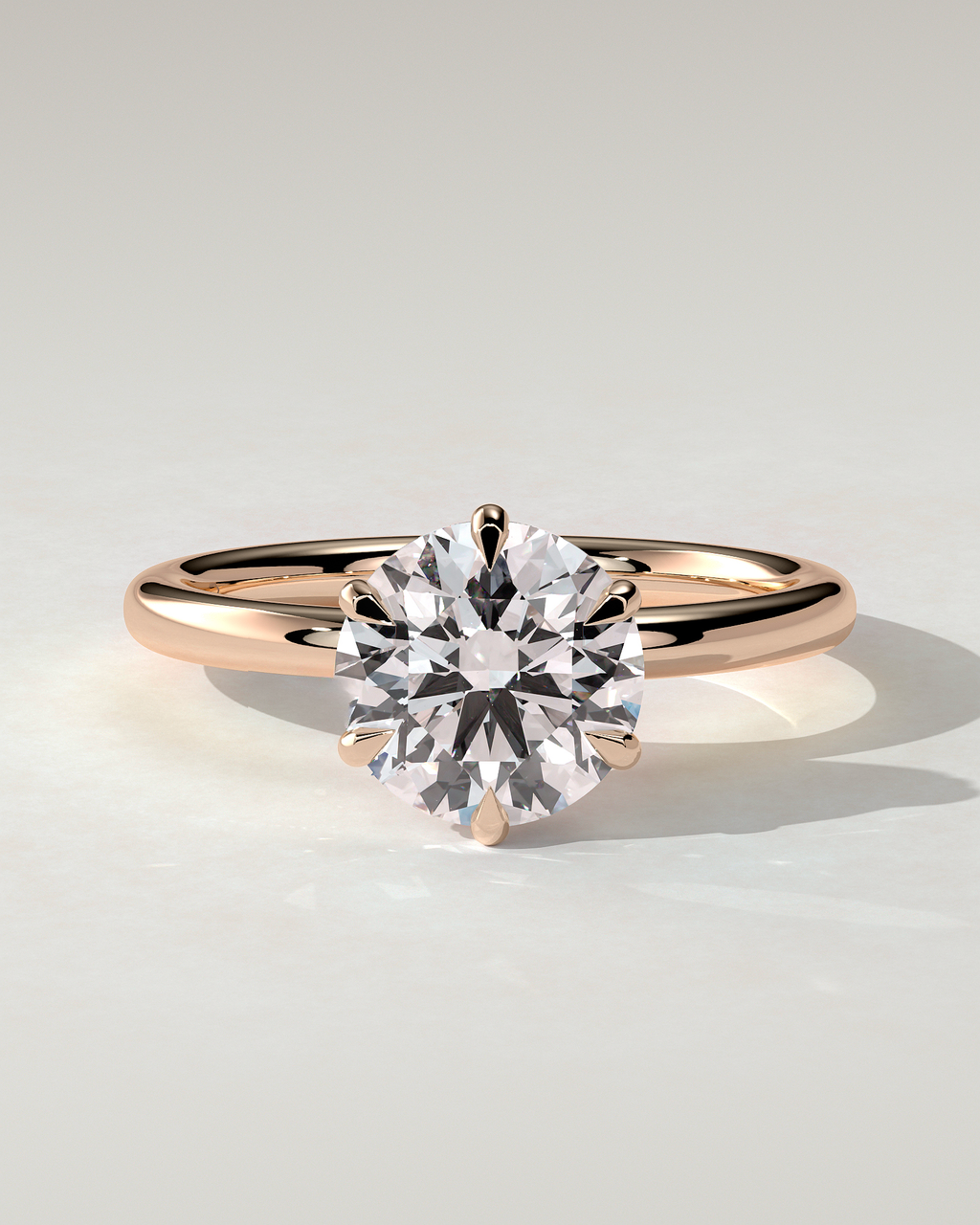Anna Solitaire Round Ring