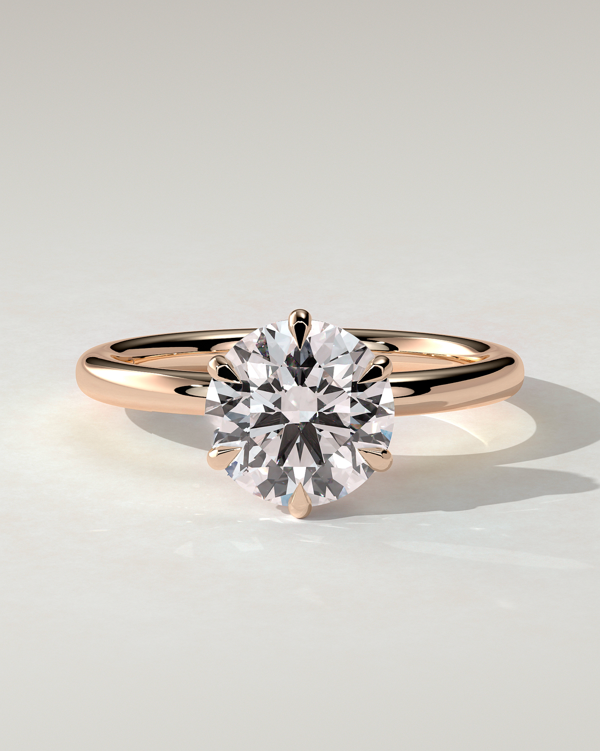Anna Solitaire Round Ring