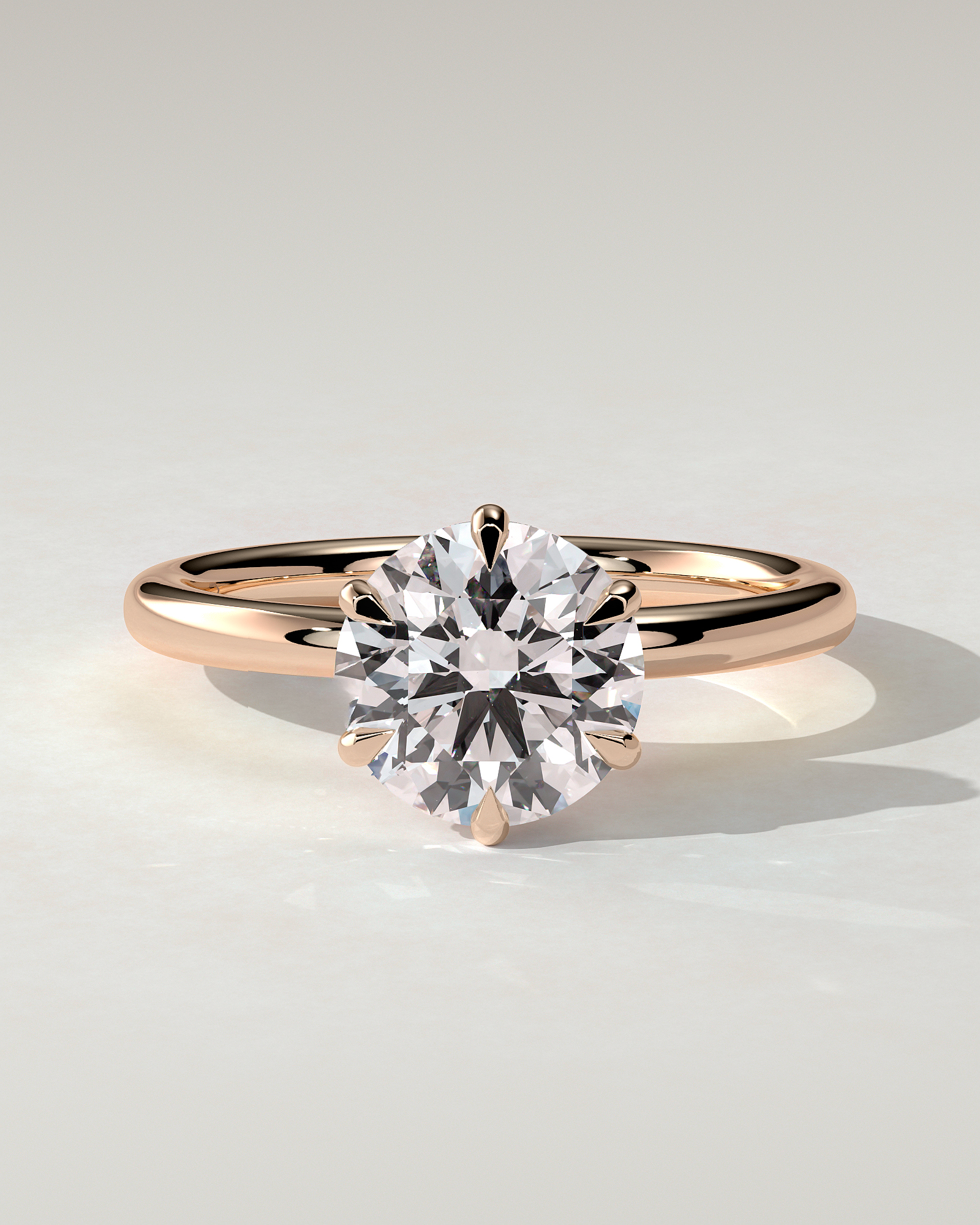 Anna Solitaire Round Ring