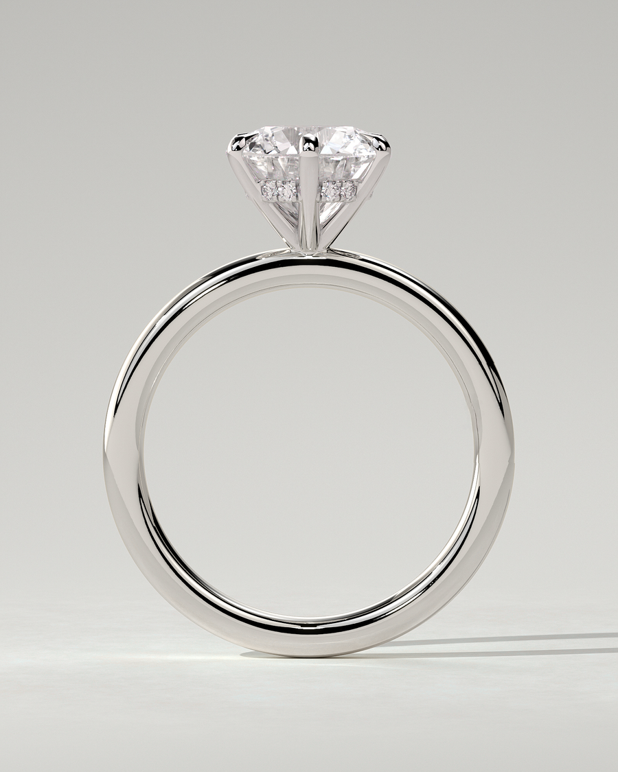 Anna Solitaire Round Ring