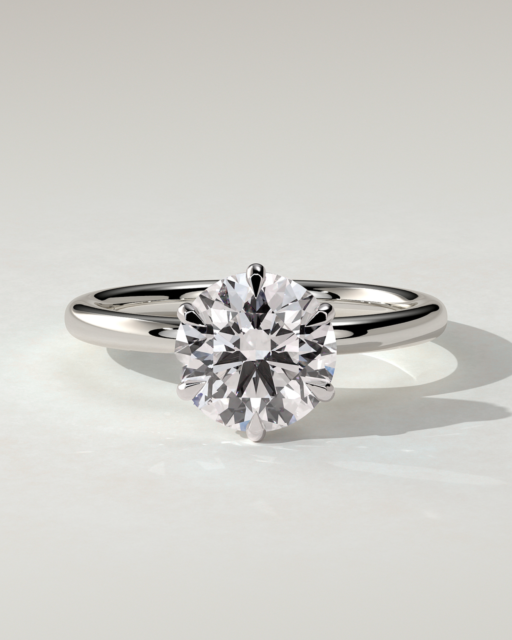 Anna Solitaire Round Ring