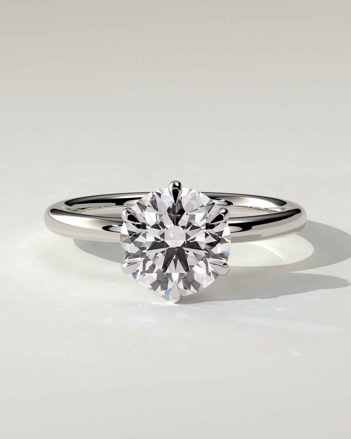 Anna Solitaire Round Ring