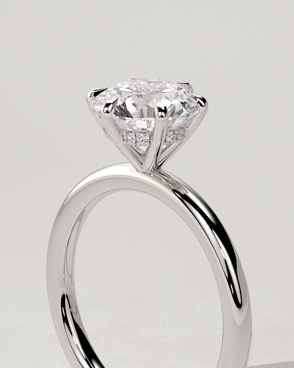 Anna Solitaire Round Ring