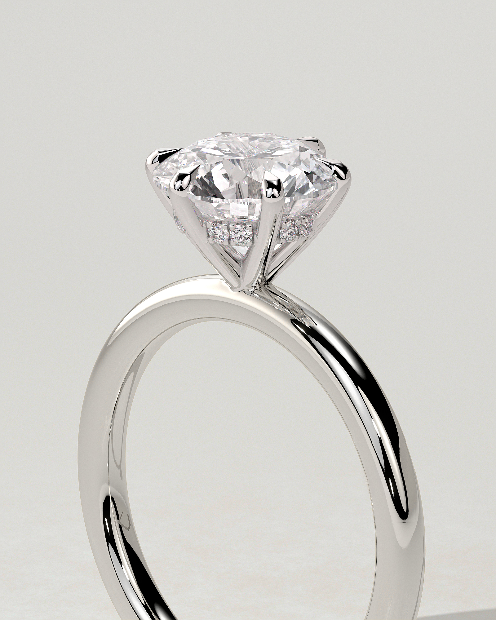 Anna Solitaire Round Ring