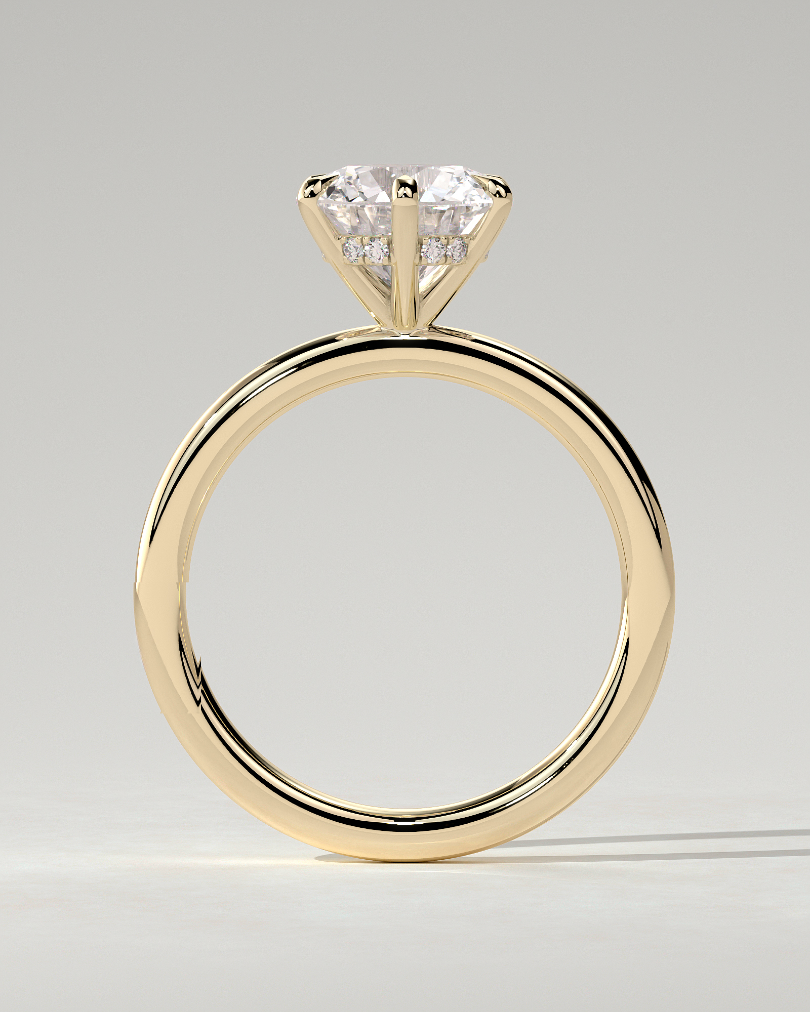 Anna Solitaire Round Ring
