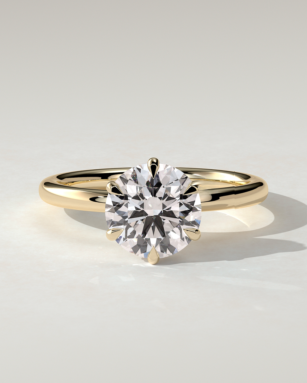 Anna Solitaire Round Ring