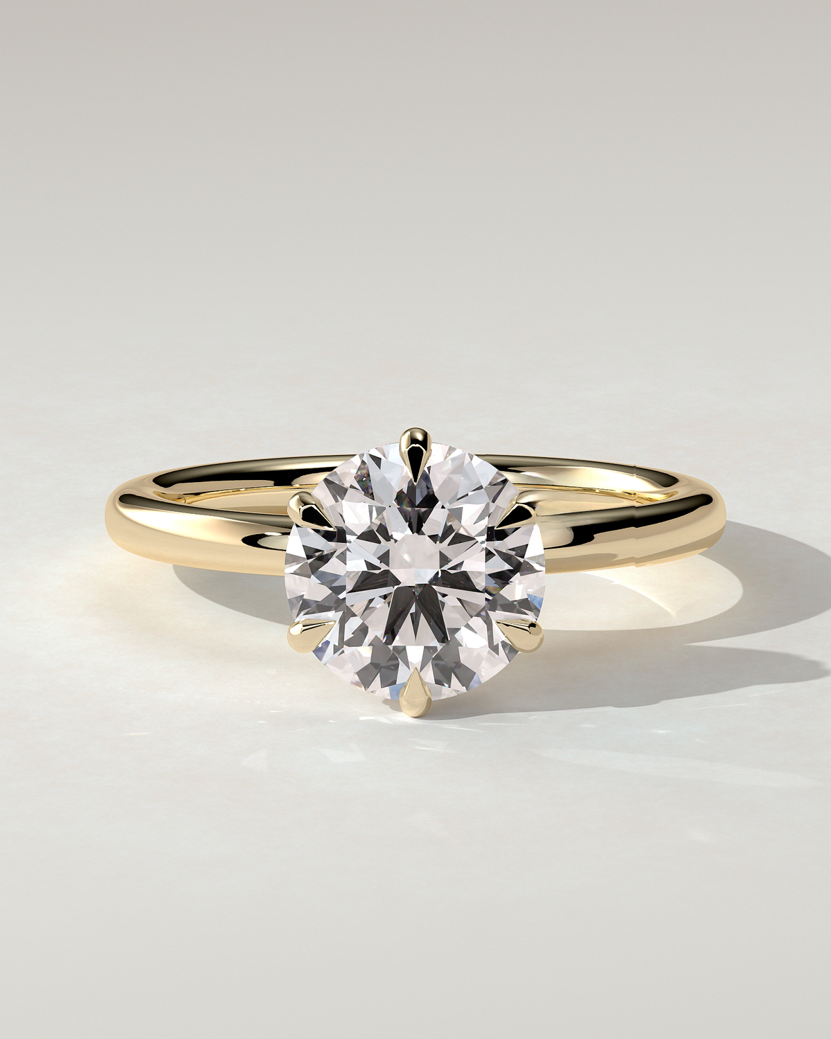 Anna Solitaire Round Ring