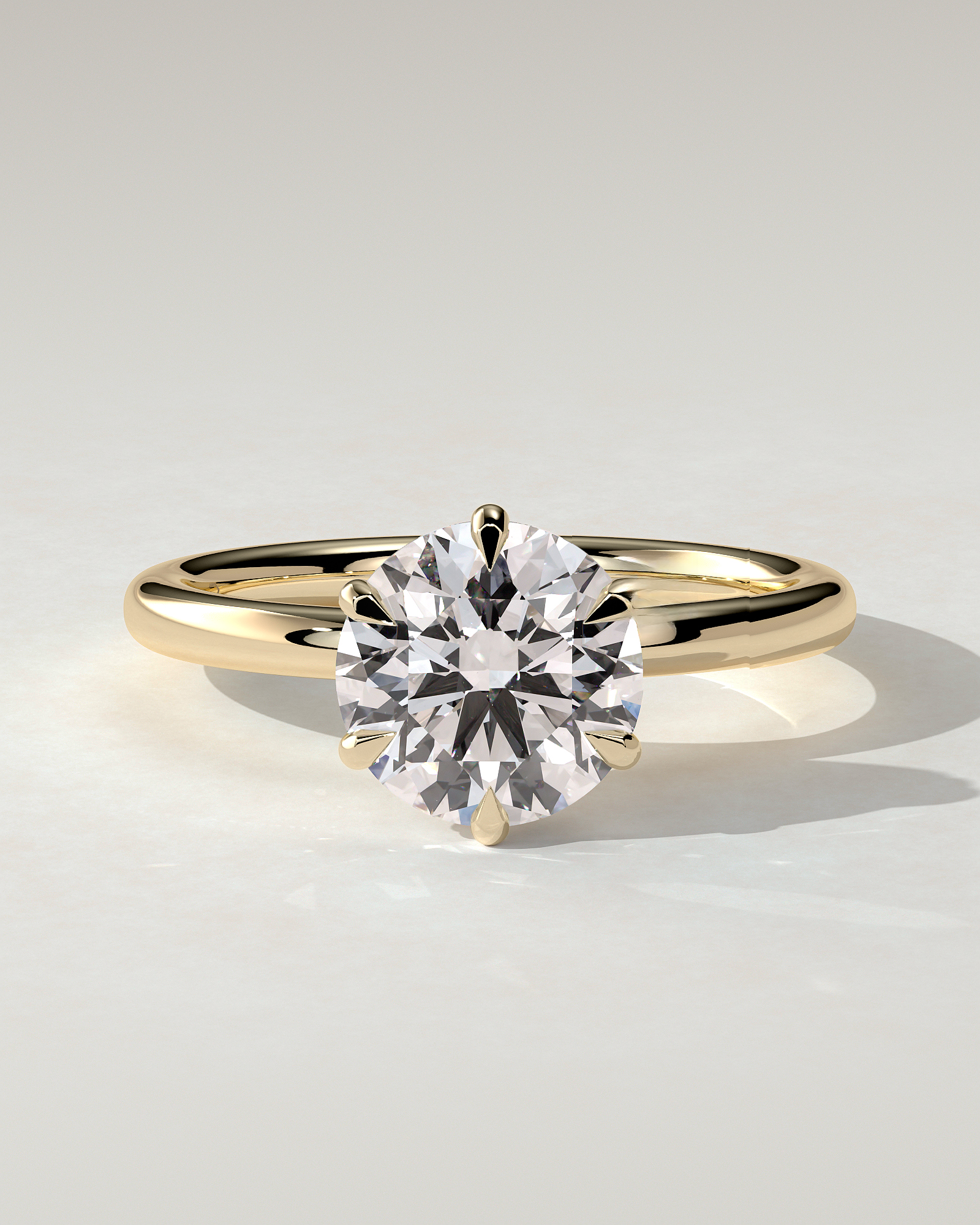Anna Solitaire Round Ring