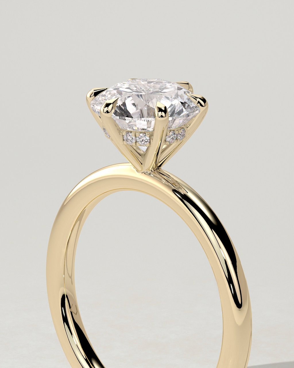 Anna Solitaire Round Ring