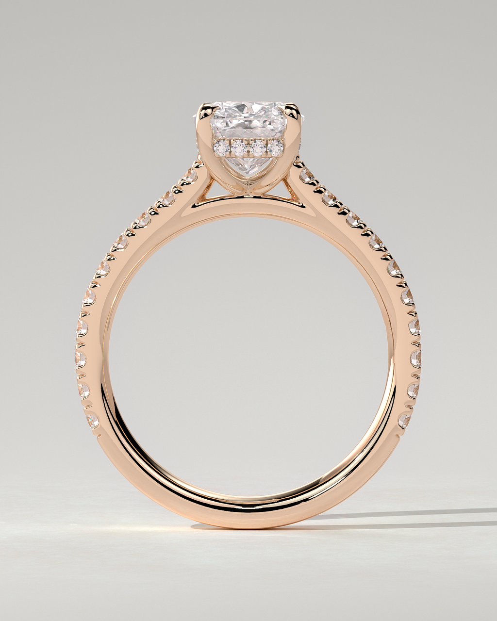 Annika Solitaire Cushion Ring