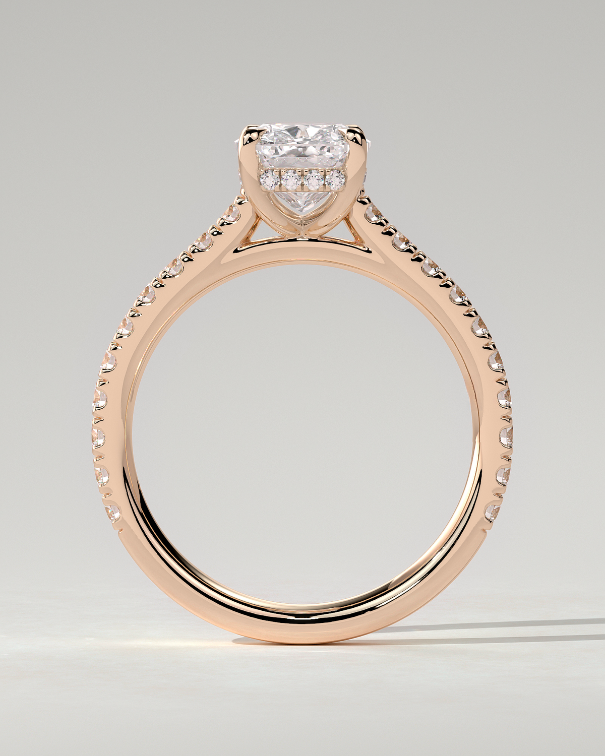 Annika Solitaire Cushion Ring
