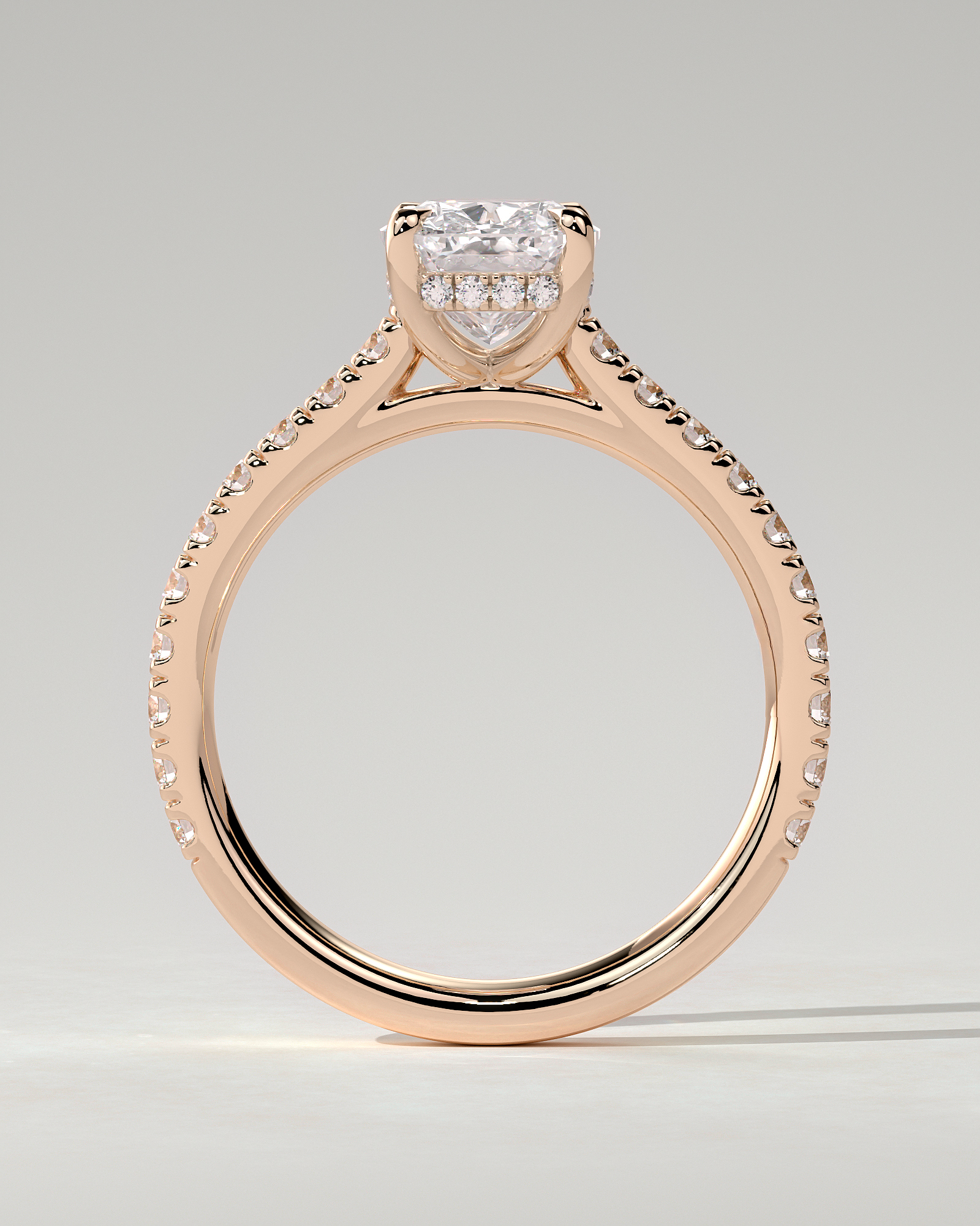 Annika Solitaire Cushion Ring