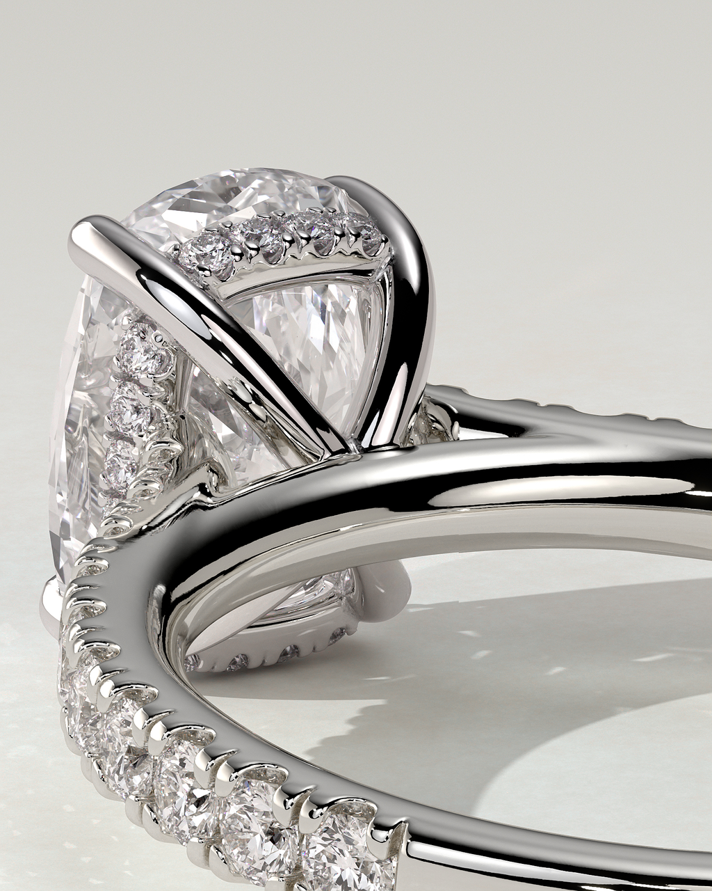 Annika Solitaire Cushion Ring