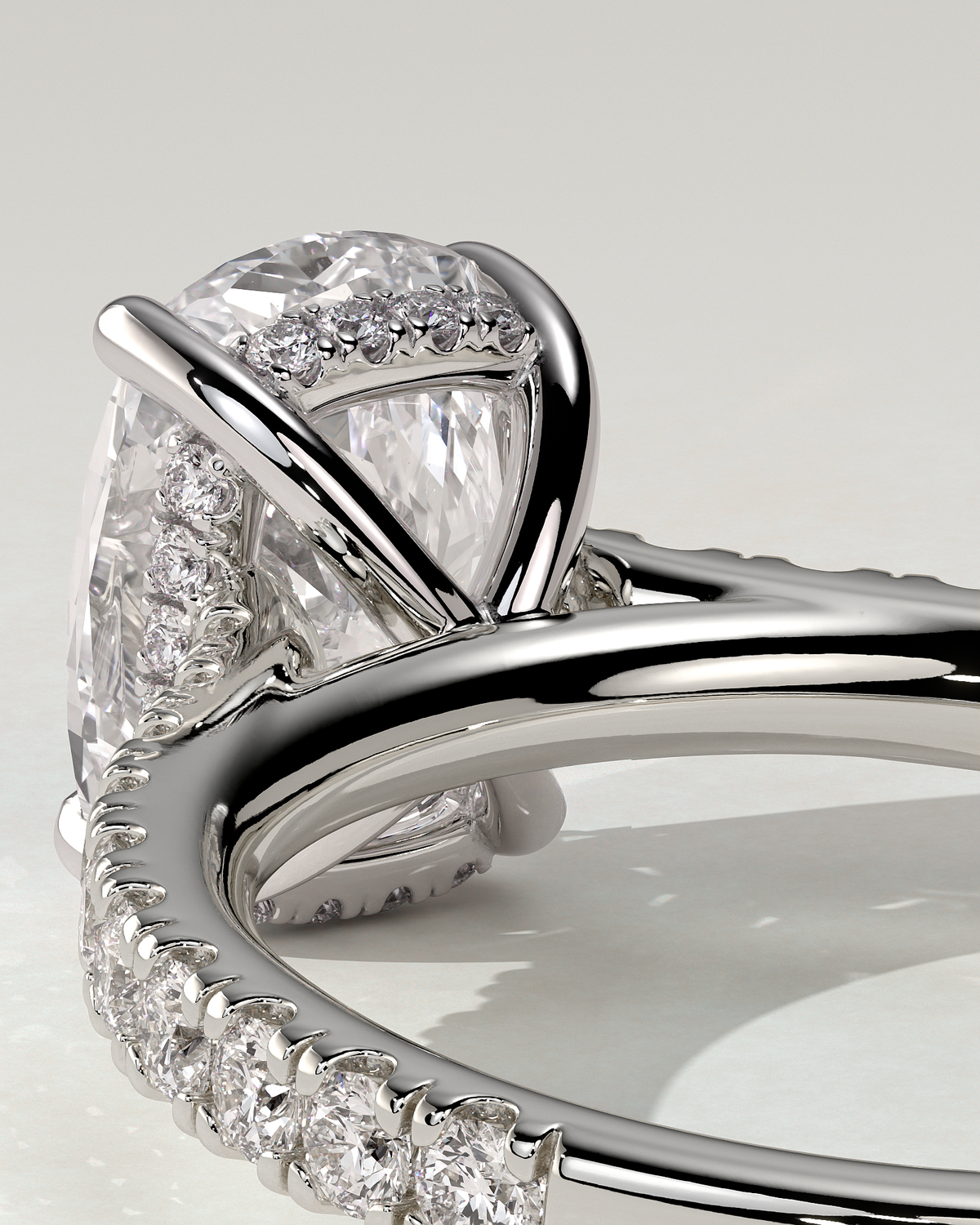 Annika Solitaire Cushion Ring