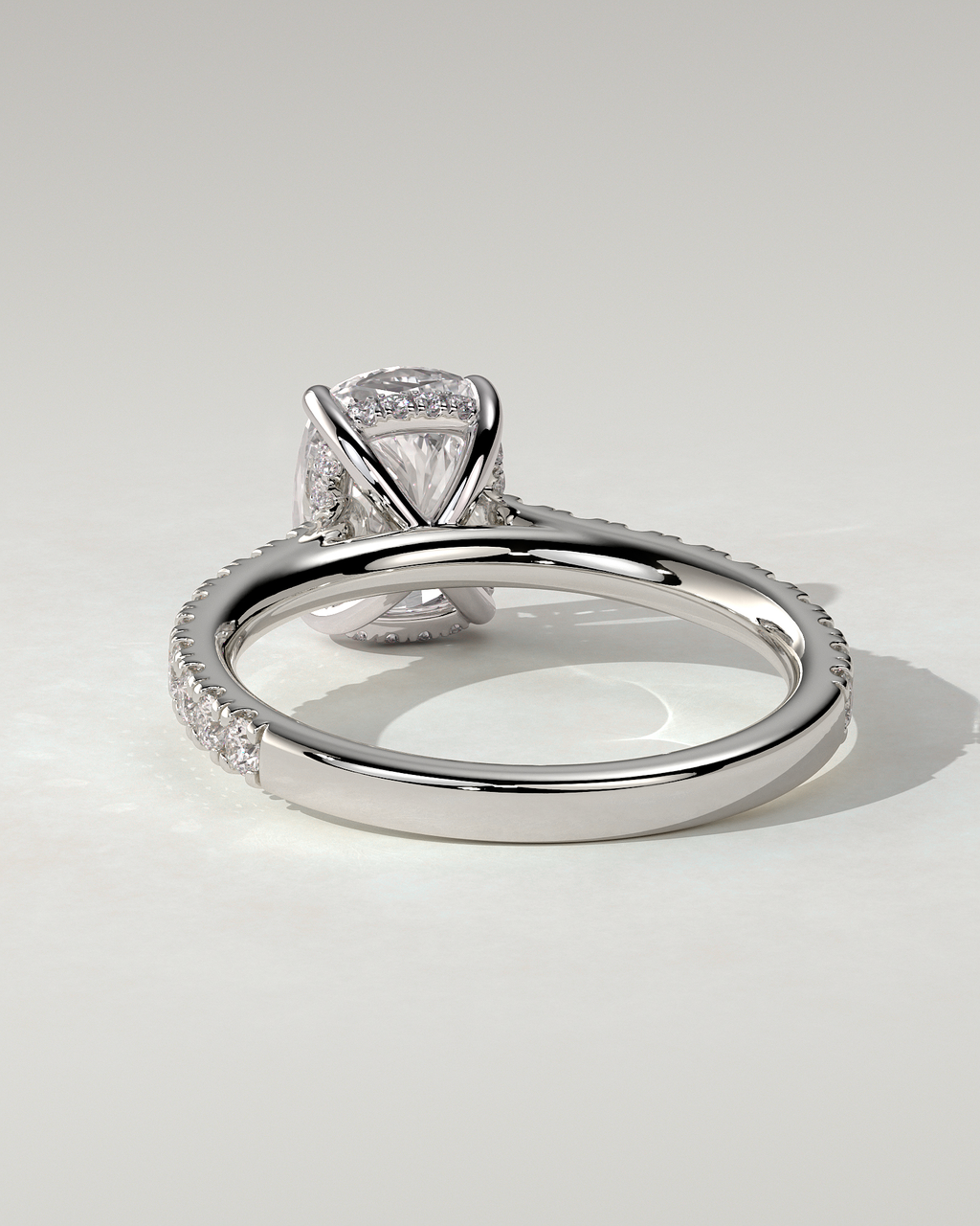 Annika Solitaire Cushion Ring