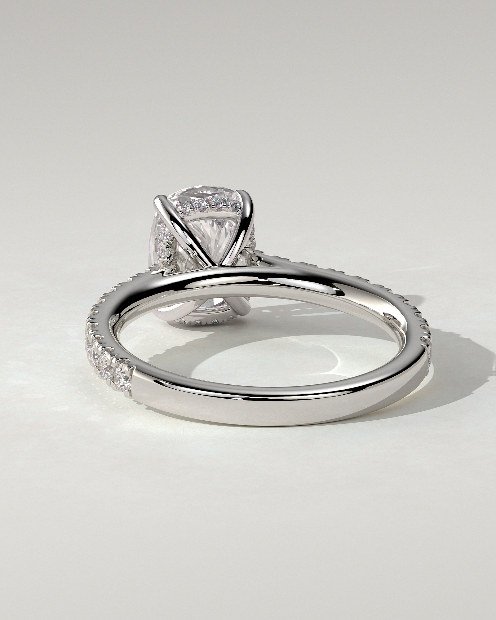 Annika Solitaire Cushion Ring