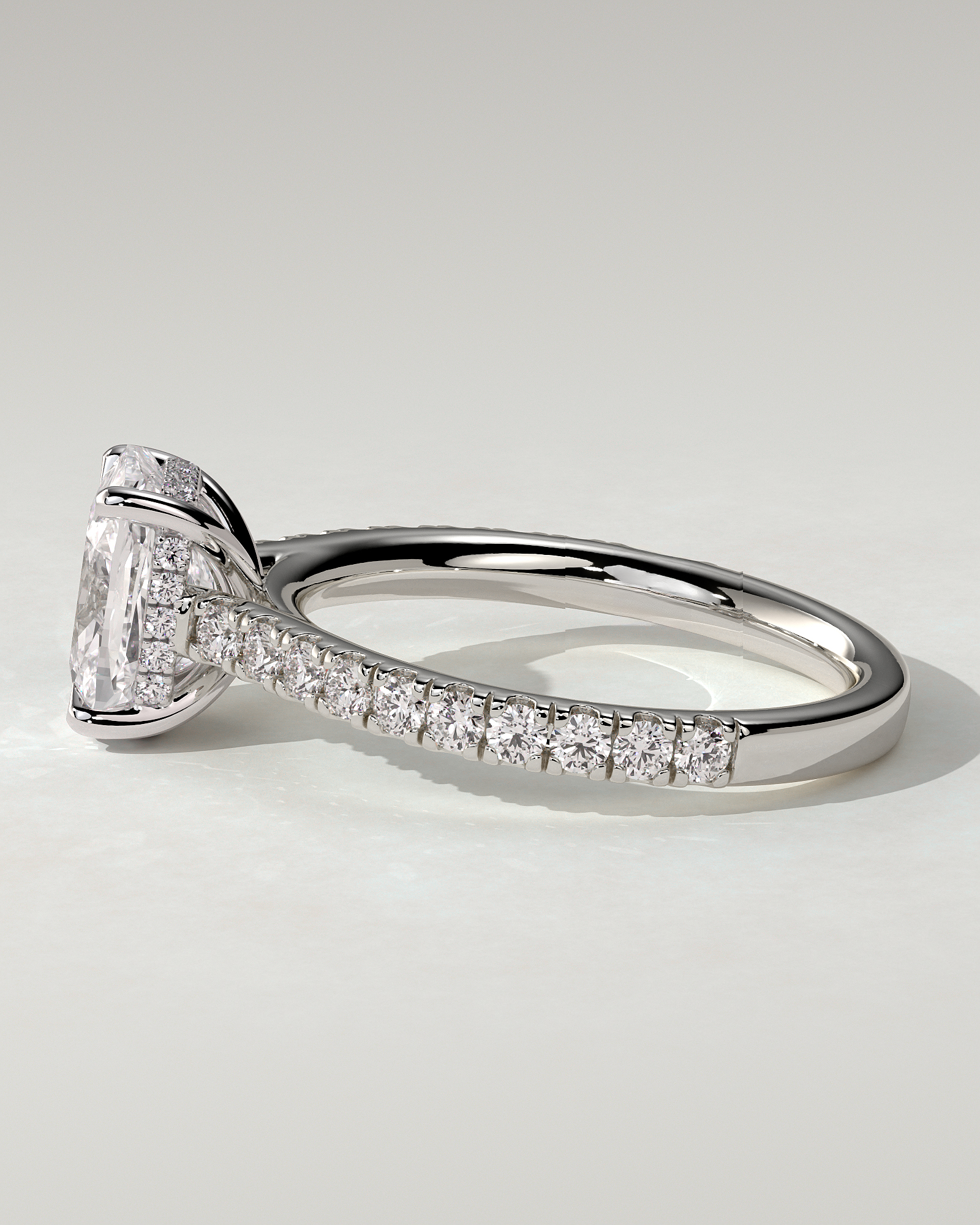 Annika Solitaire Cushion Ring