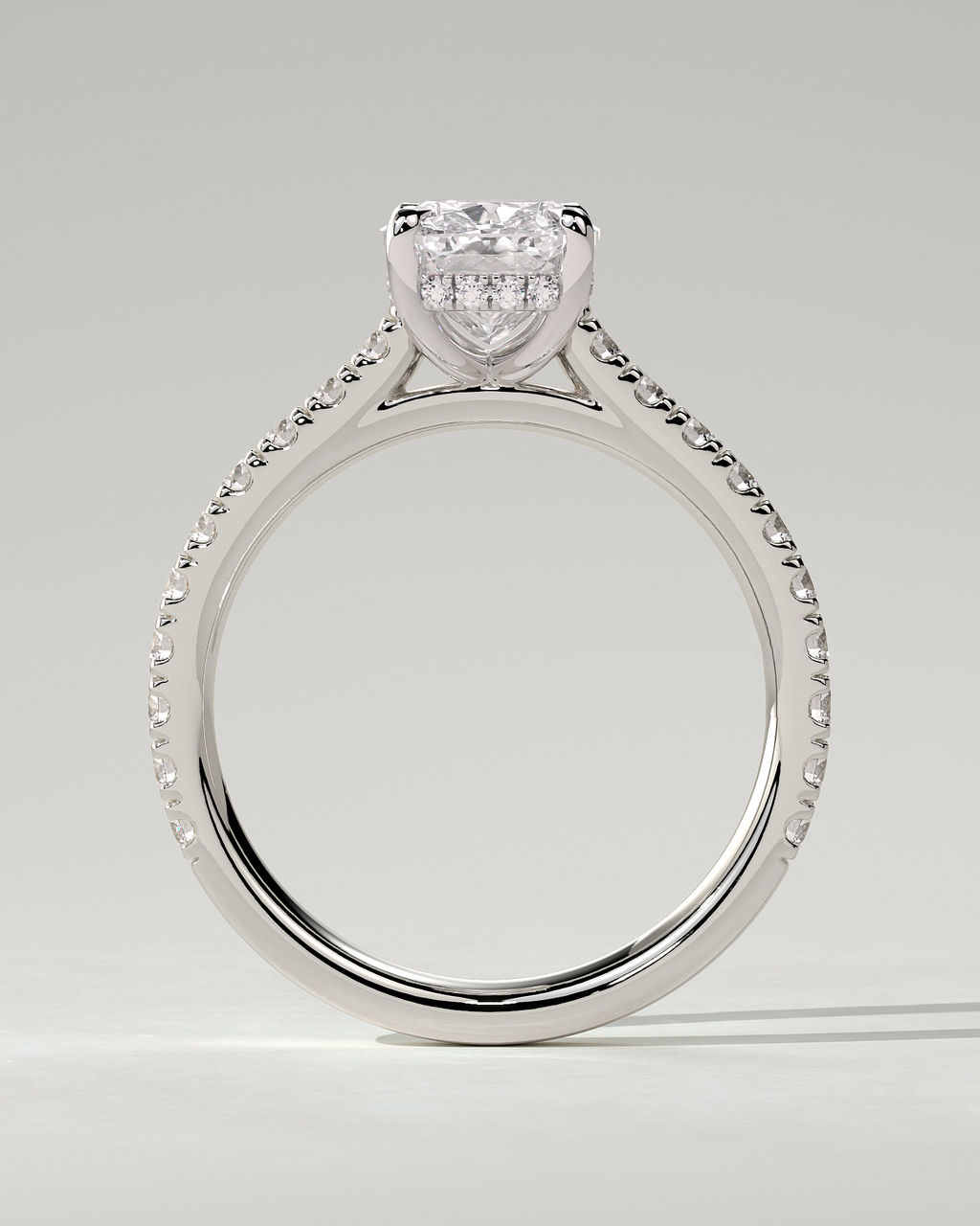 Annika Solitaire Cushion Ring