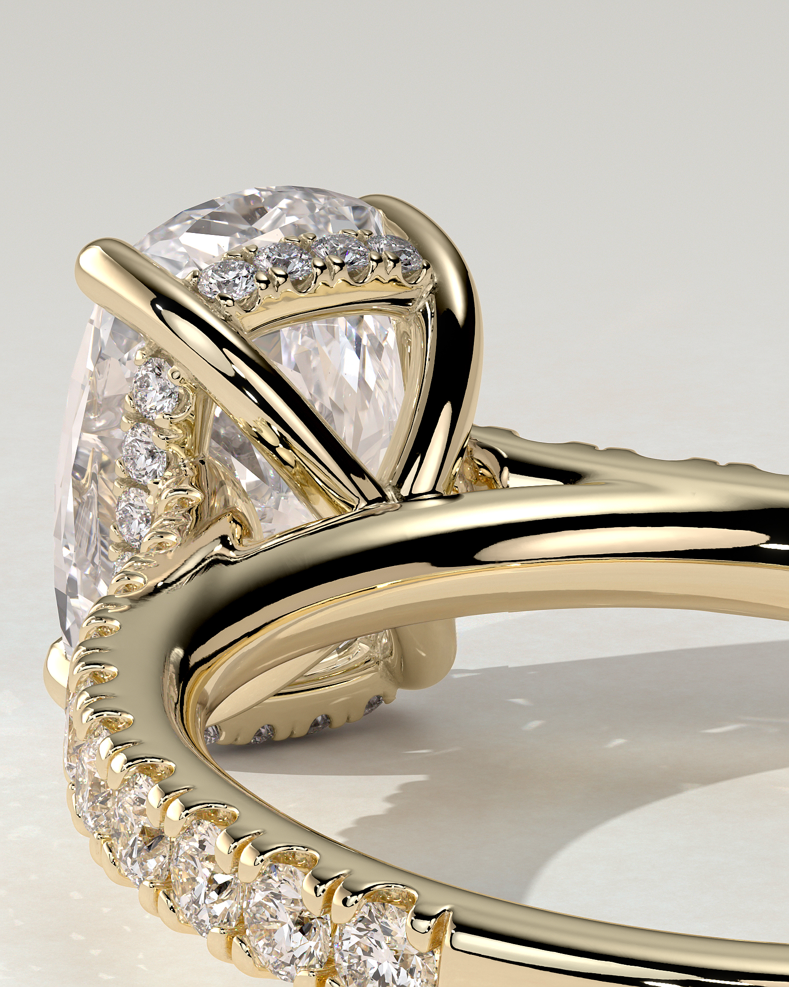 Annika Solitaire Cushion Ring