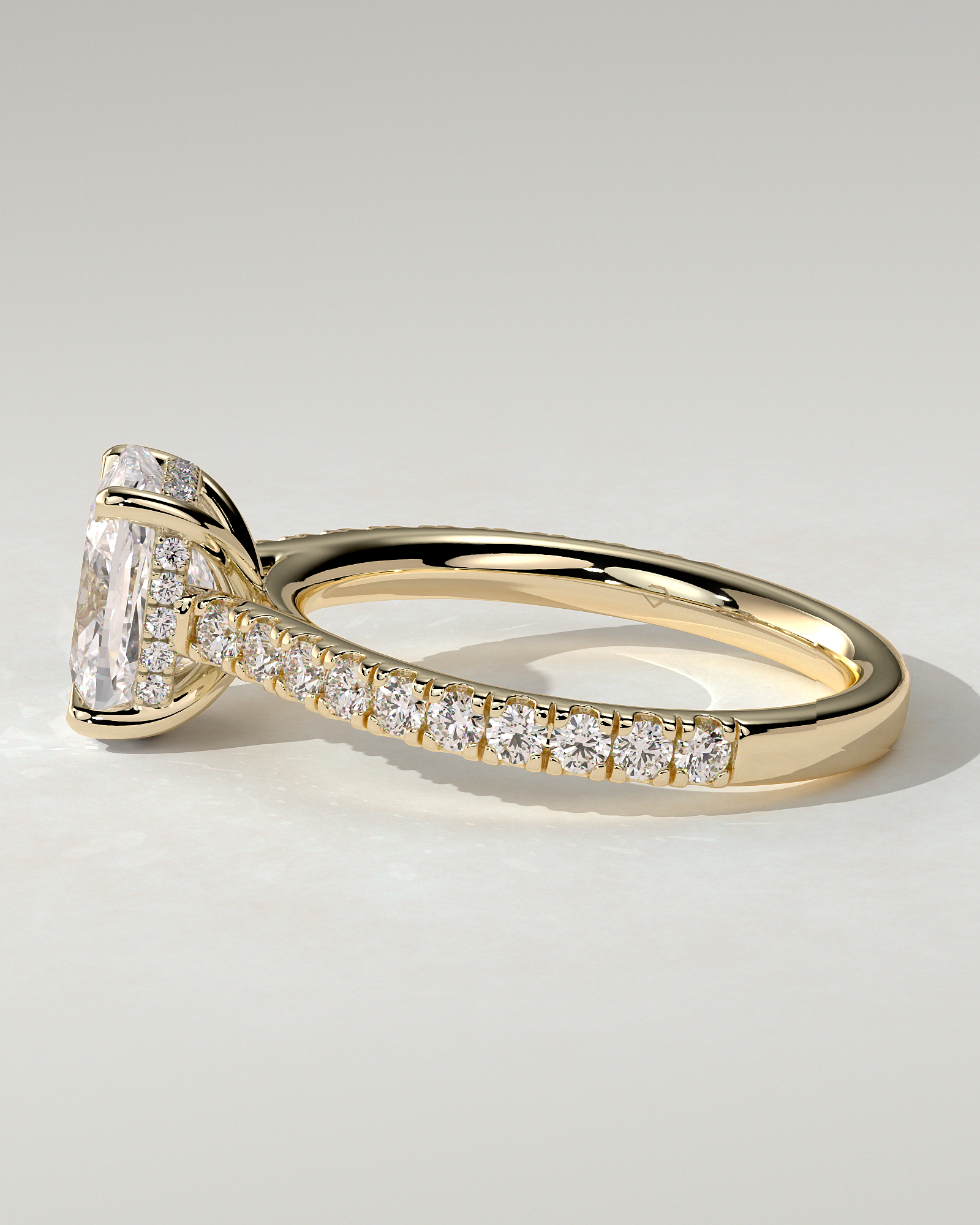 Annika Solitaire Cushion Ring
