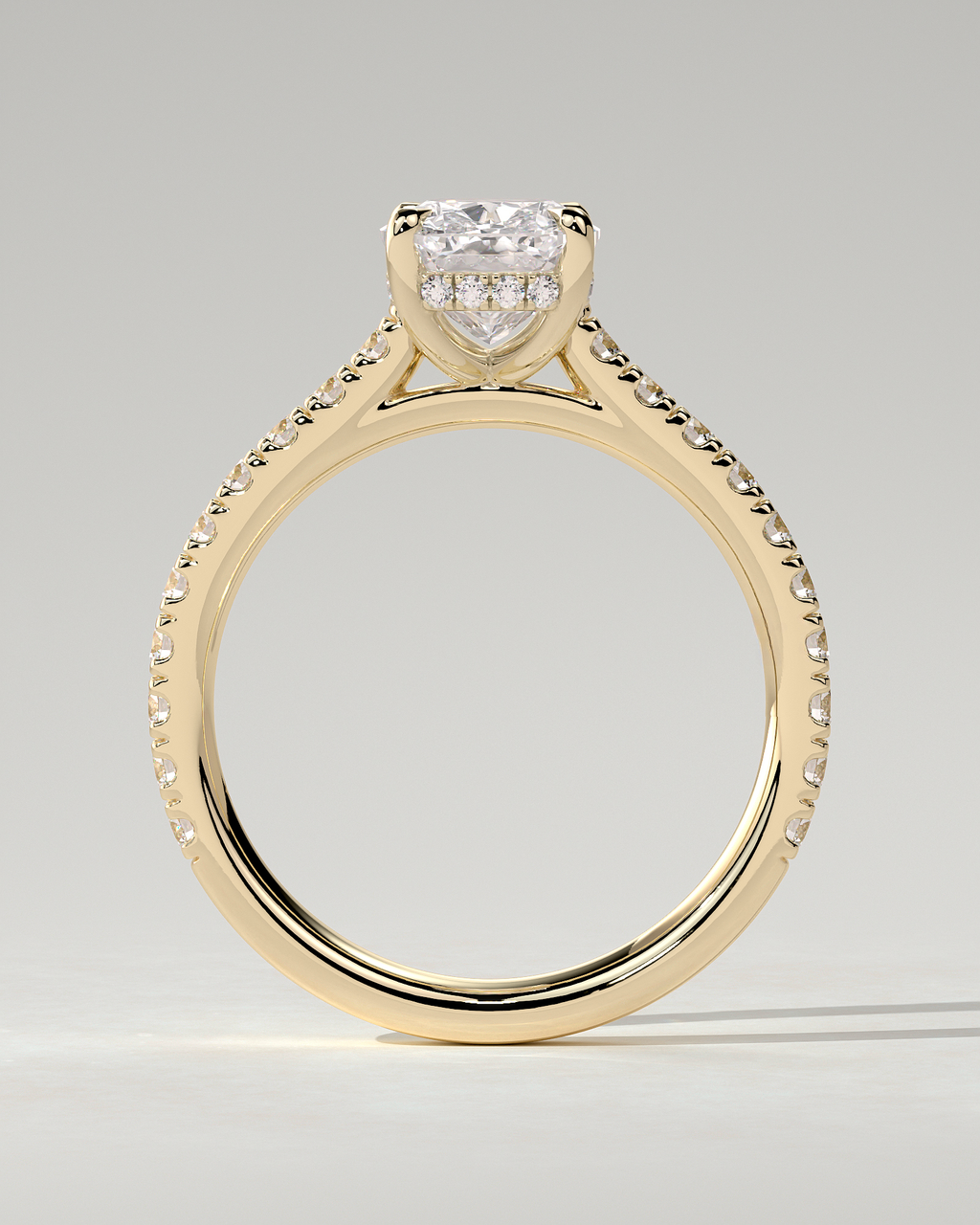 Annika Solitaire Cushion Ring