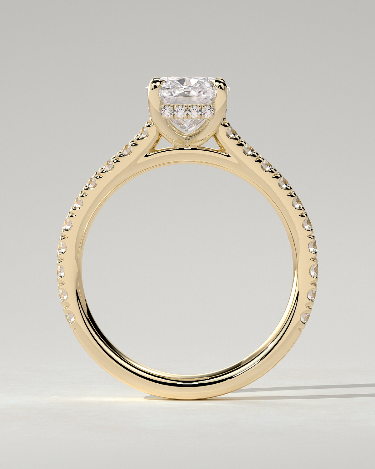 Annika Solitaire Cushion Ring