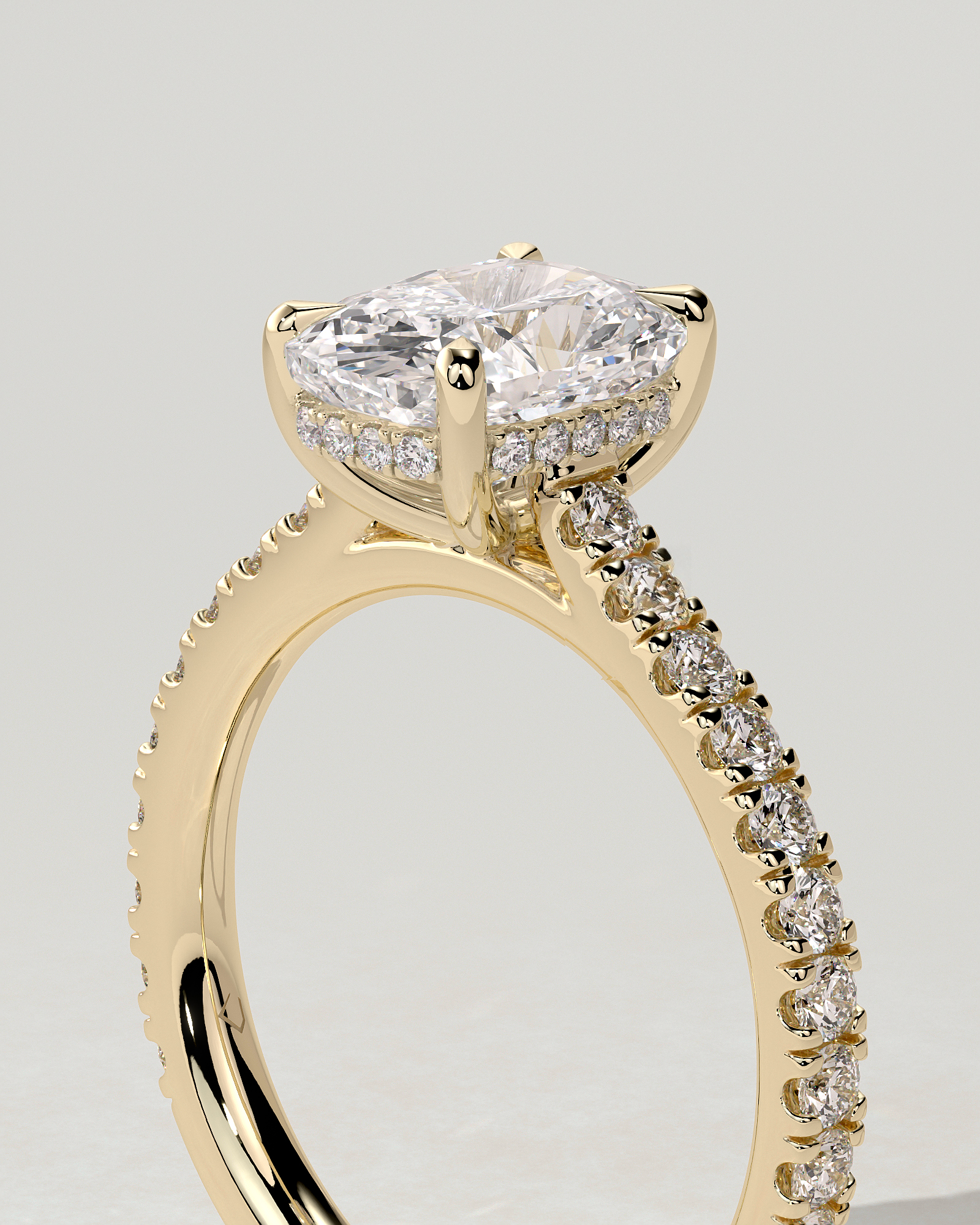 Annika Solitaire Cushion Ring