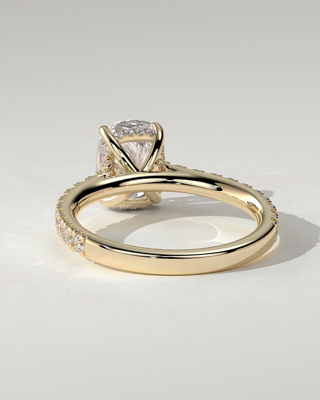Annika Solitaire Cushion Ring