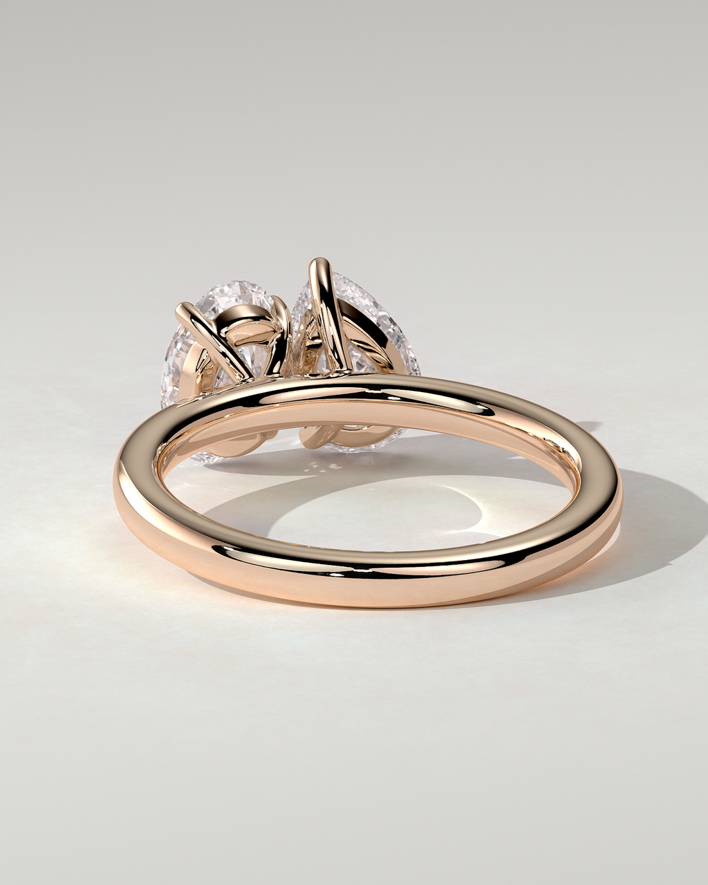 April Toi Et Moi Pear Ring