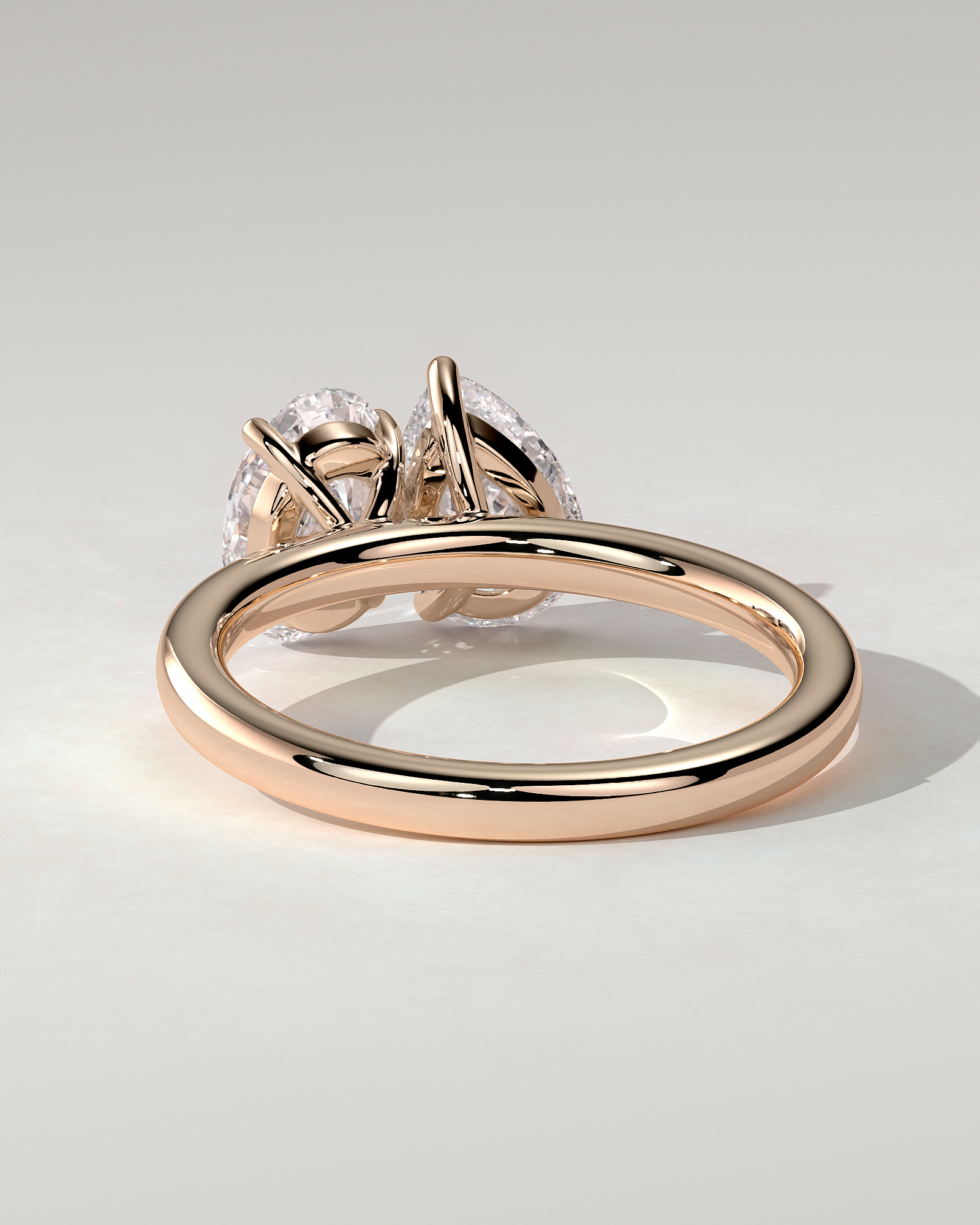 April Toi Et Moi Pear Ring