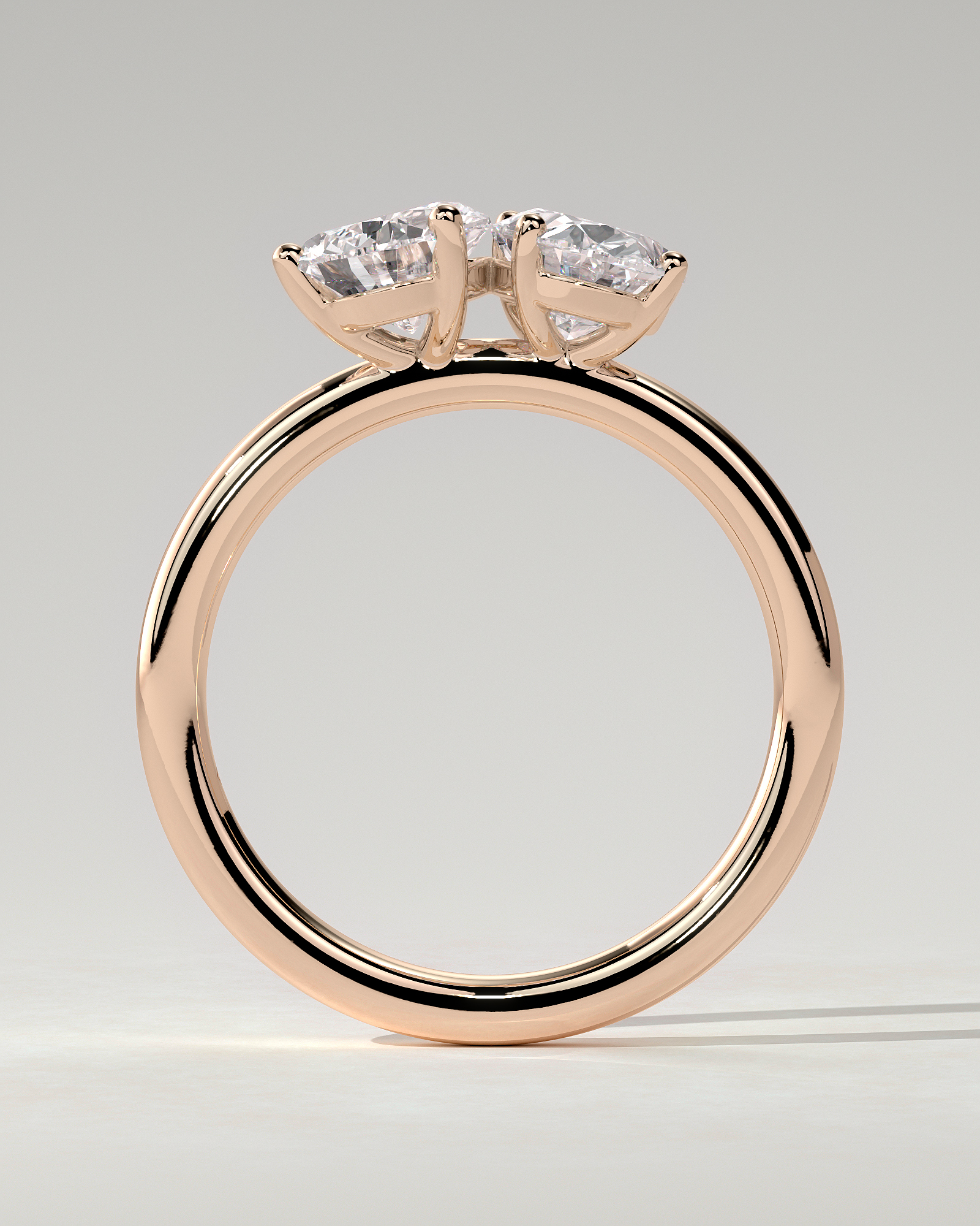 April Toi Et Moi Pear Ring