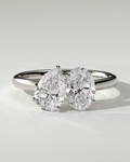 April Toi Et Moi Pear Ring