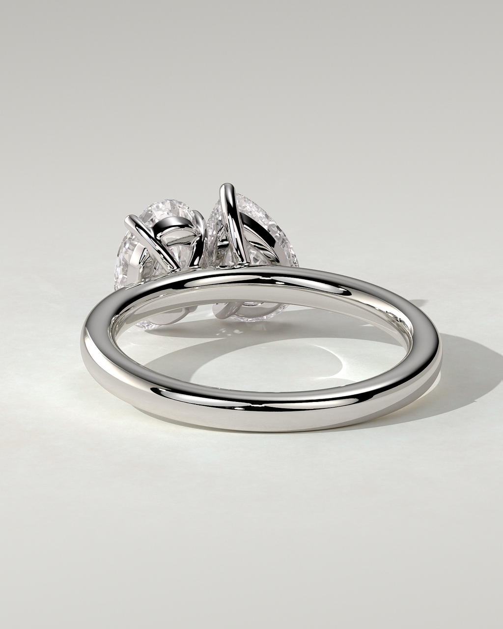April Toi Et Moi Pear Ring