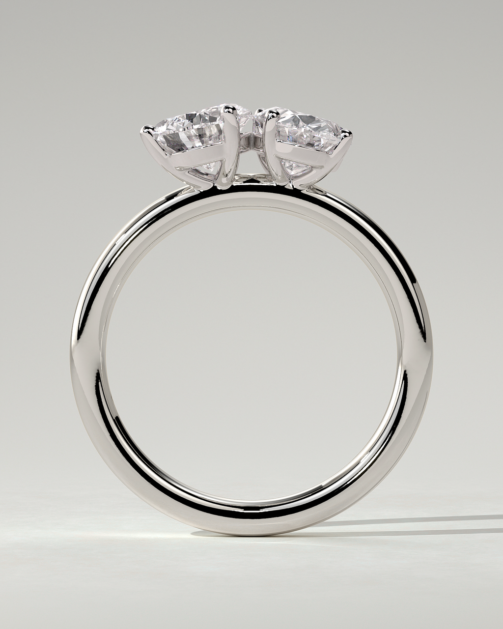 April Toi Et Moi Pear Ring