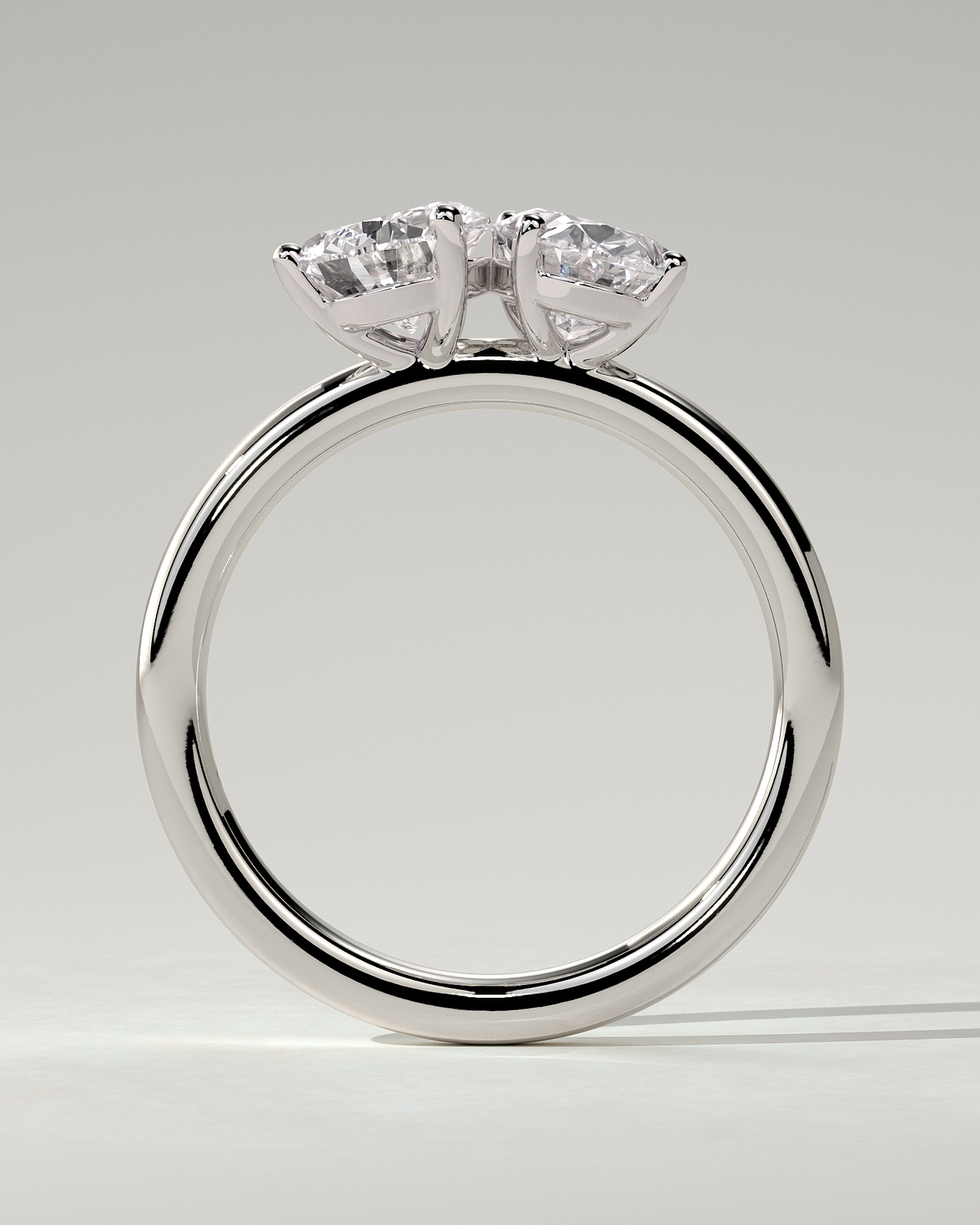 April Toi Et Moi Pear Ring