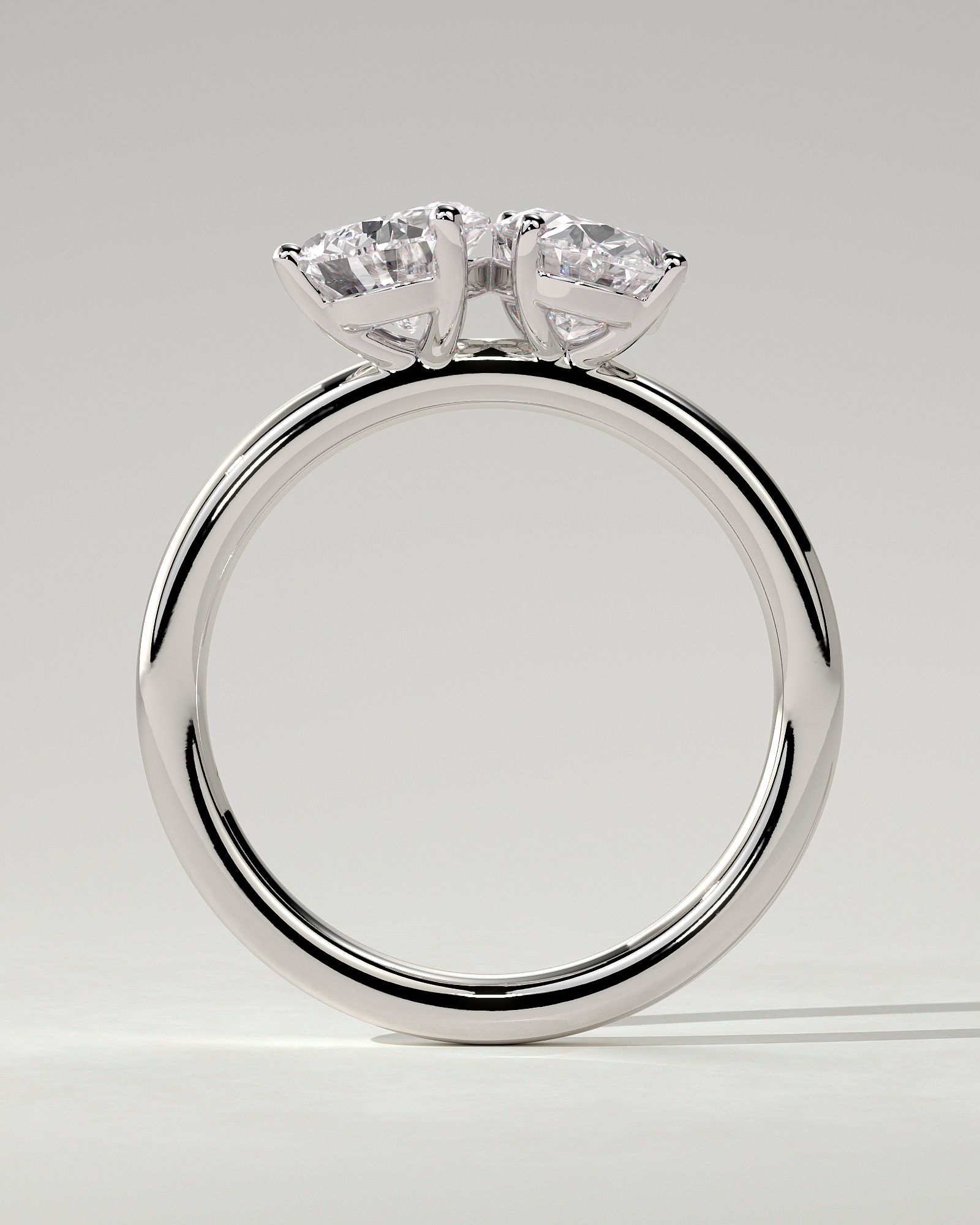 April Toi Et Moi Pear Ring