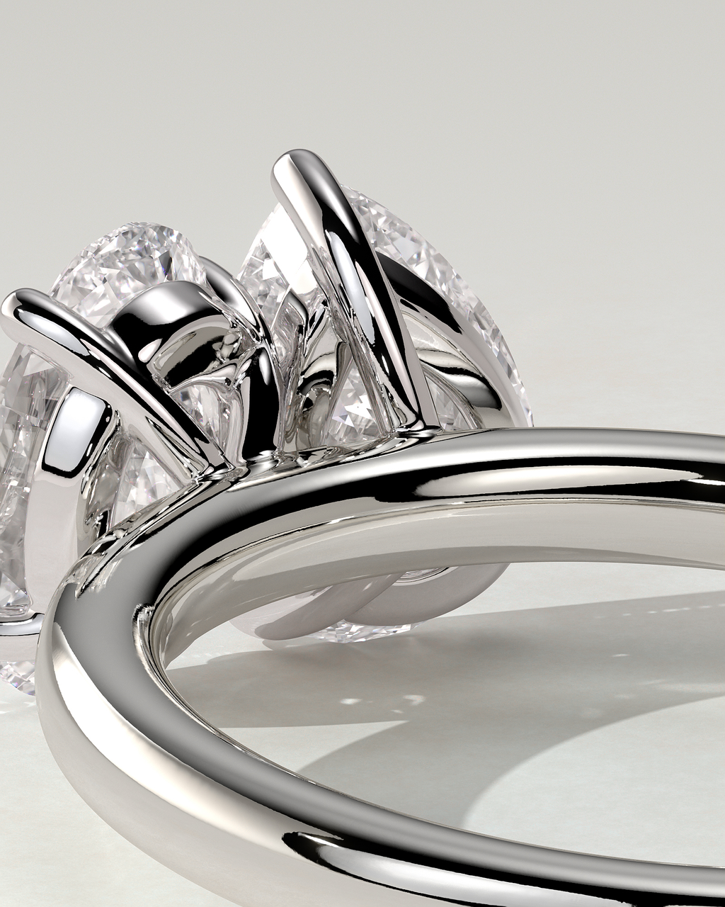 April Toi Et Moi Pear Ring