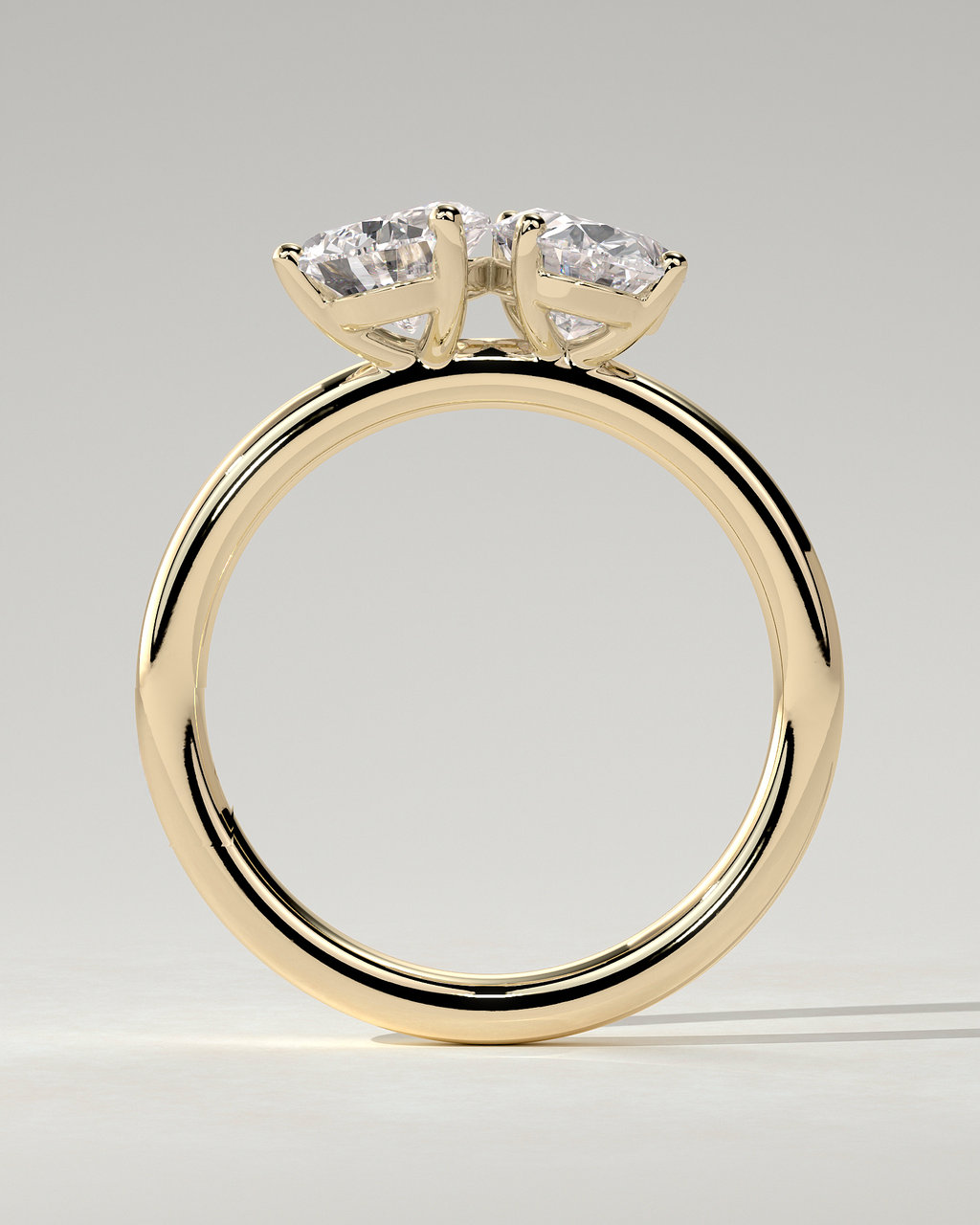 April Toi Et Moi Pear Ring