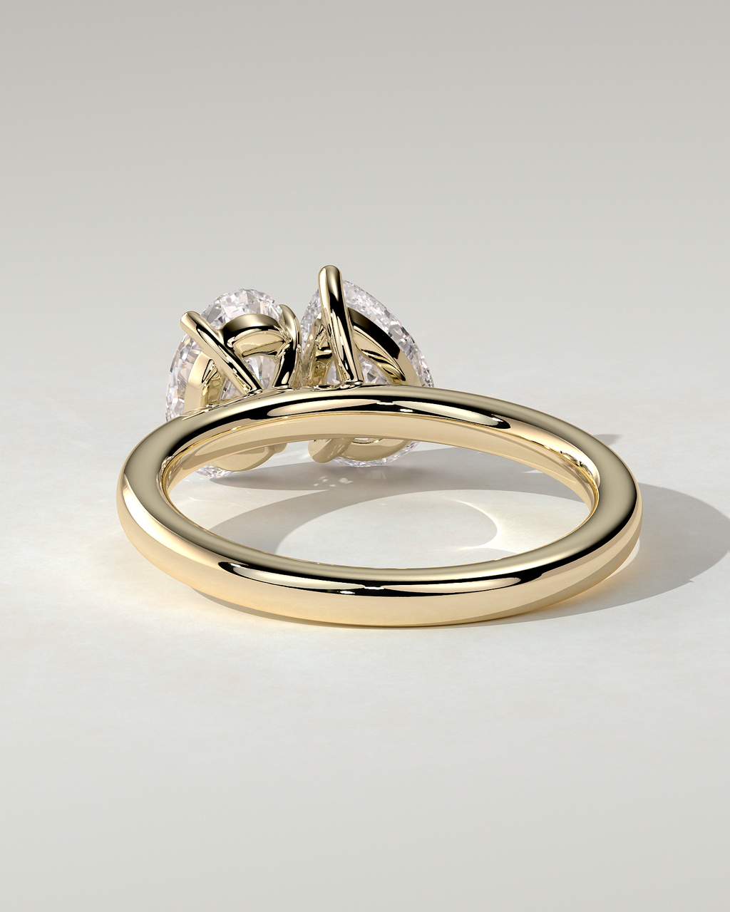 April Toi Et Moi Pear Ring