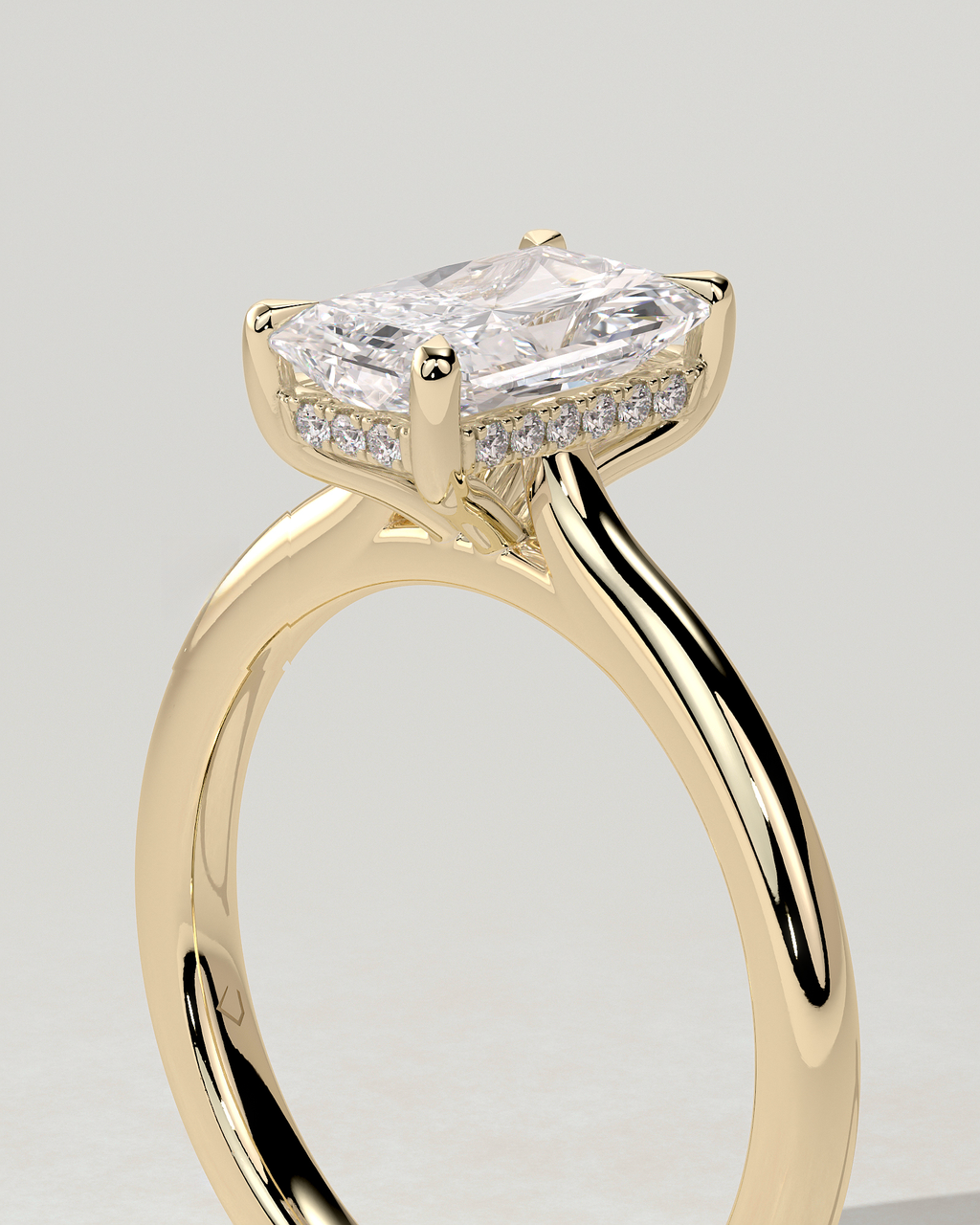 Ari Solitaire Radiant Ring