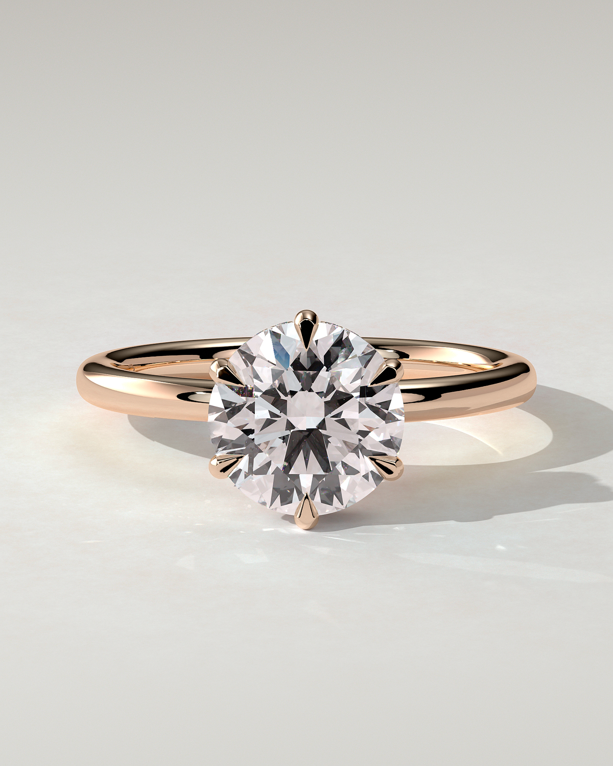 Aria Solitaire Round Ring